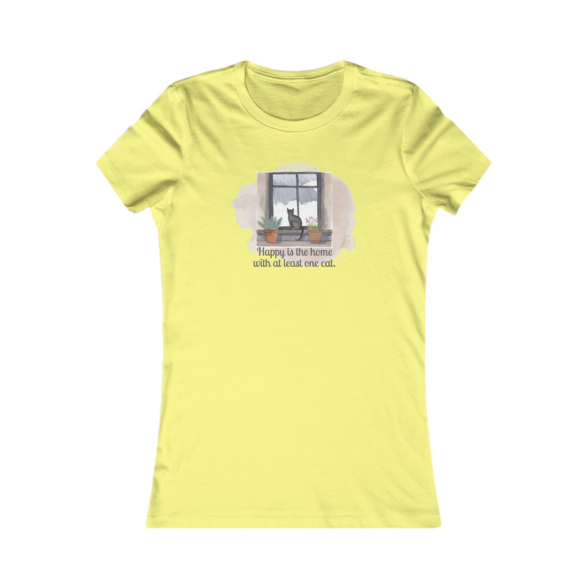 Happy Home Cat Women's Tee - Cozy Cat Lover Shirt - Clothing, T-shirts - EpiAl's Shop