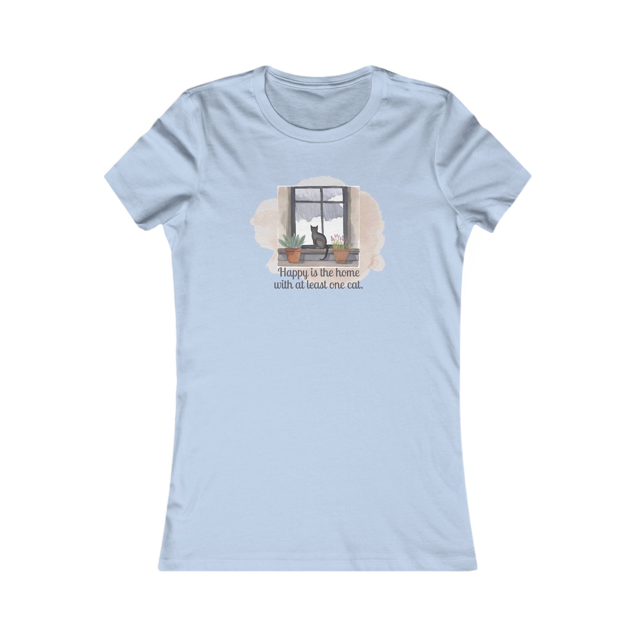 Happy Home Cat Women's Tee - Cozy Cat Lover Shirt - Clothing, T-shirts - EpiAl's Shop