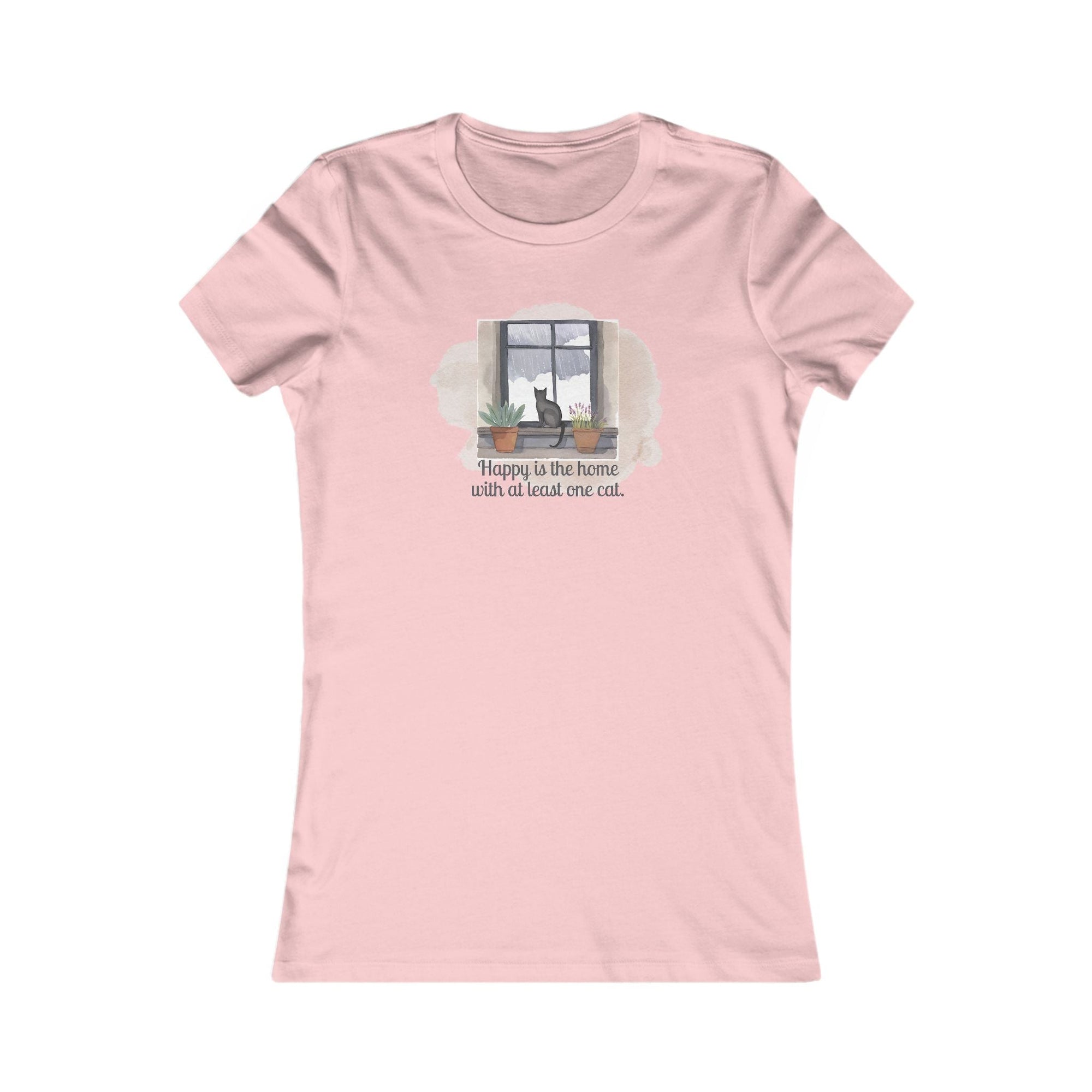 Happy Home Cat Women's Tee - Cozy Cat Lover Shirt - Clothing, T-shirts - EpiAl's Shop