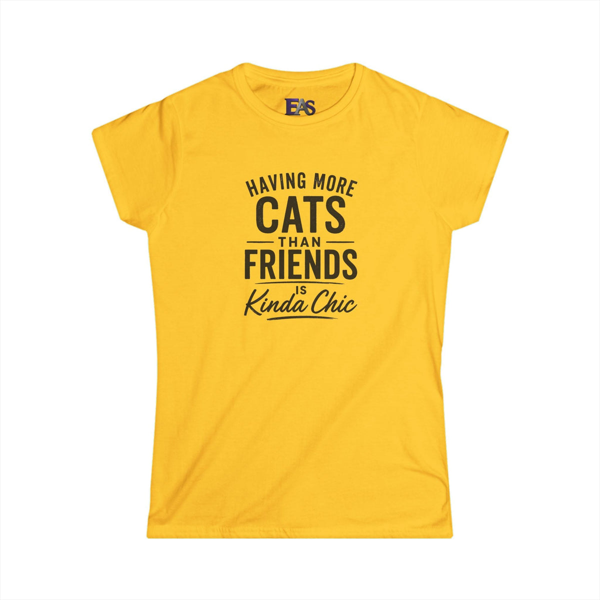 Having More Cats Than Friends Is Kinda Chic Women’s T-Shirt - Clothing, Women, T-Shirts - EpiAl's Shop