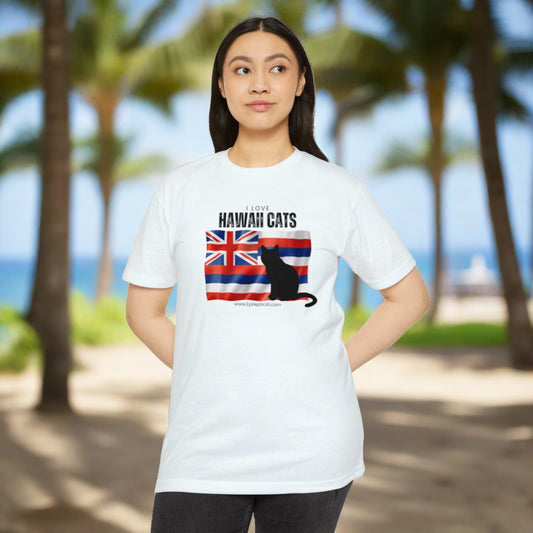 Hawaii Cats Unisex CVC Jersey T - shirt - T - Shirt - Epileptic Al’s Shop