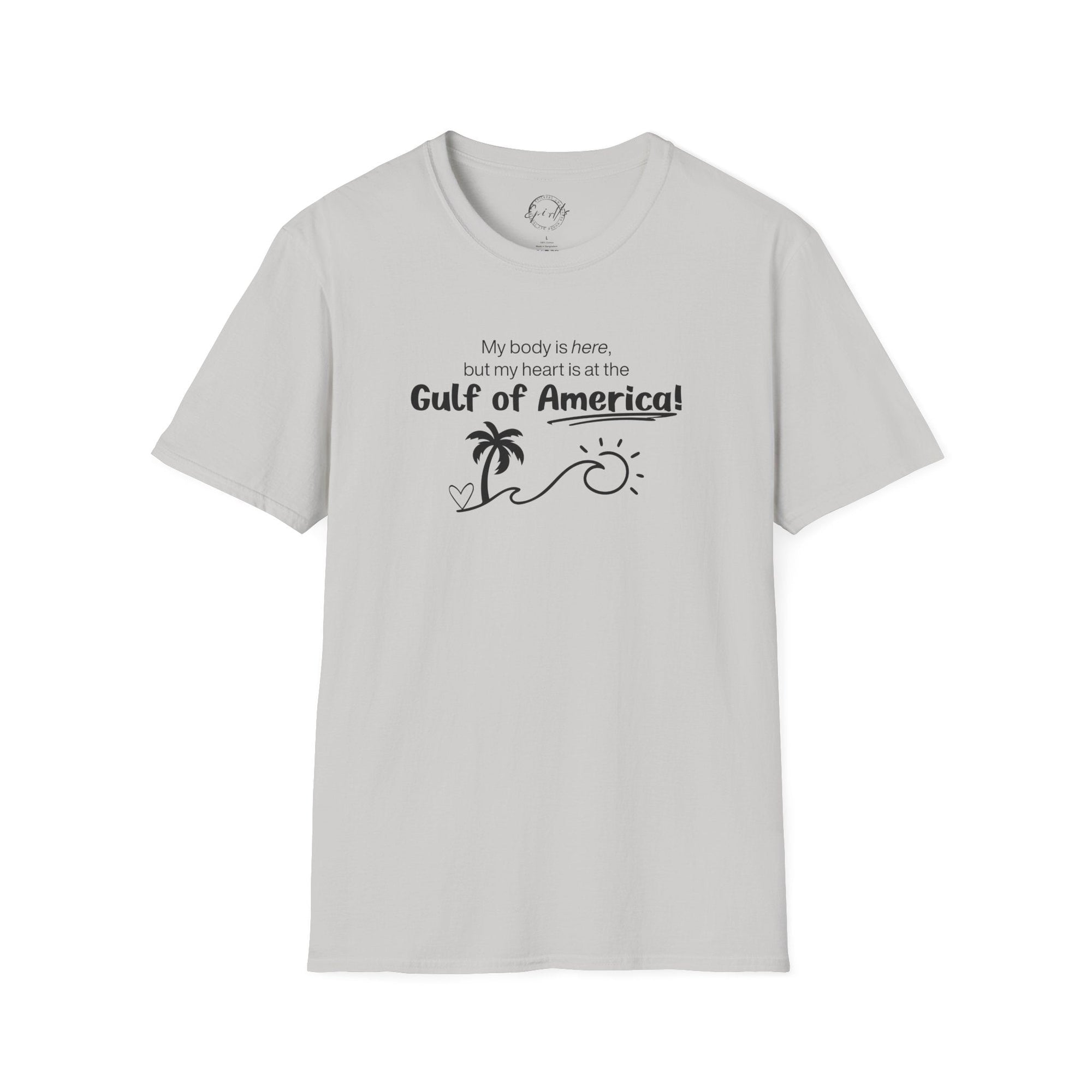 Heart at the Gulf Graphic T-Shirt - Perfect for Beach Lovers - Clothing, T-shirts - EpiAl's Shop