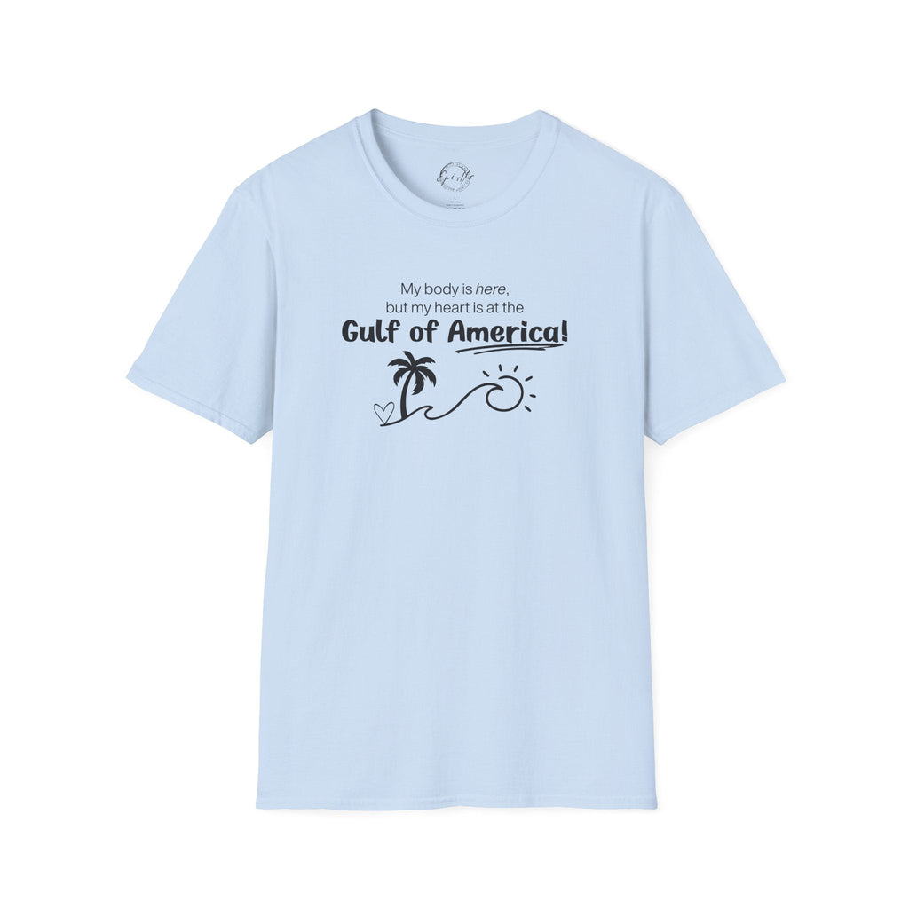 Heart at the Gulf Graphic T-Shirt - Perfect for Beach Lovers - Clothing, T-shirts - EpiAl's Shop