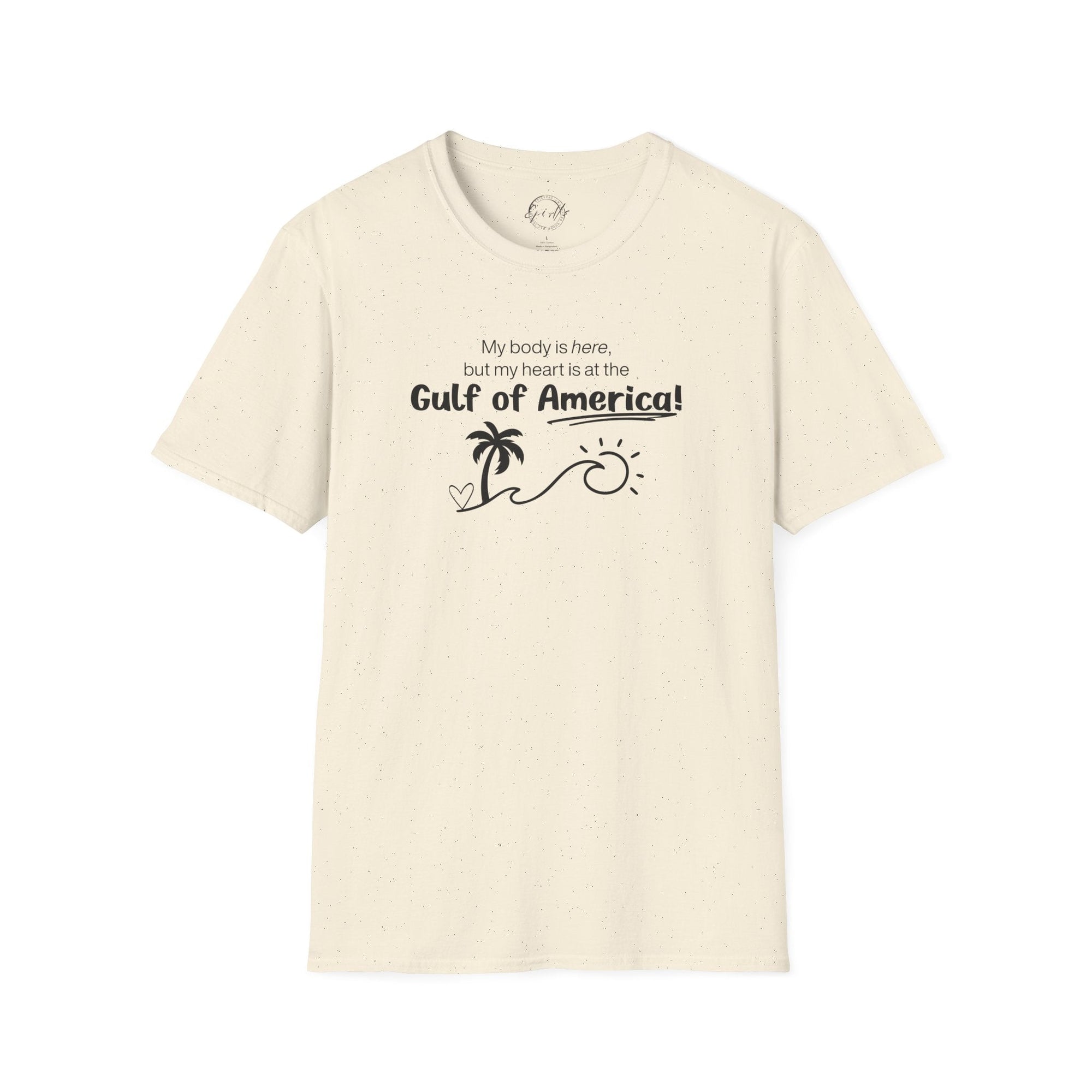 Heart at the Gulf Graphic T-Shirt - Perfect for Beach Lovers - Clothing, T-shirts - EpiAl's Shop