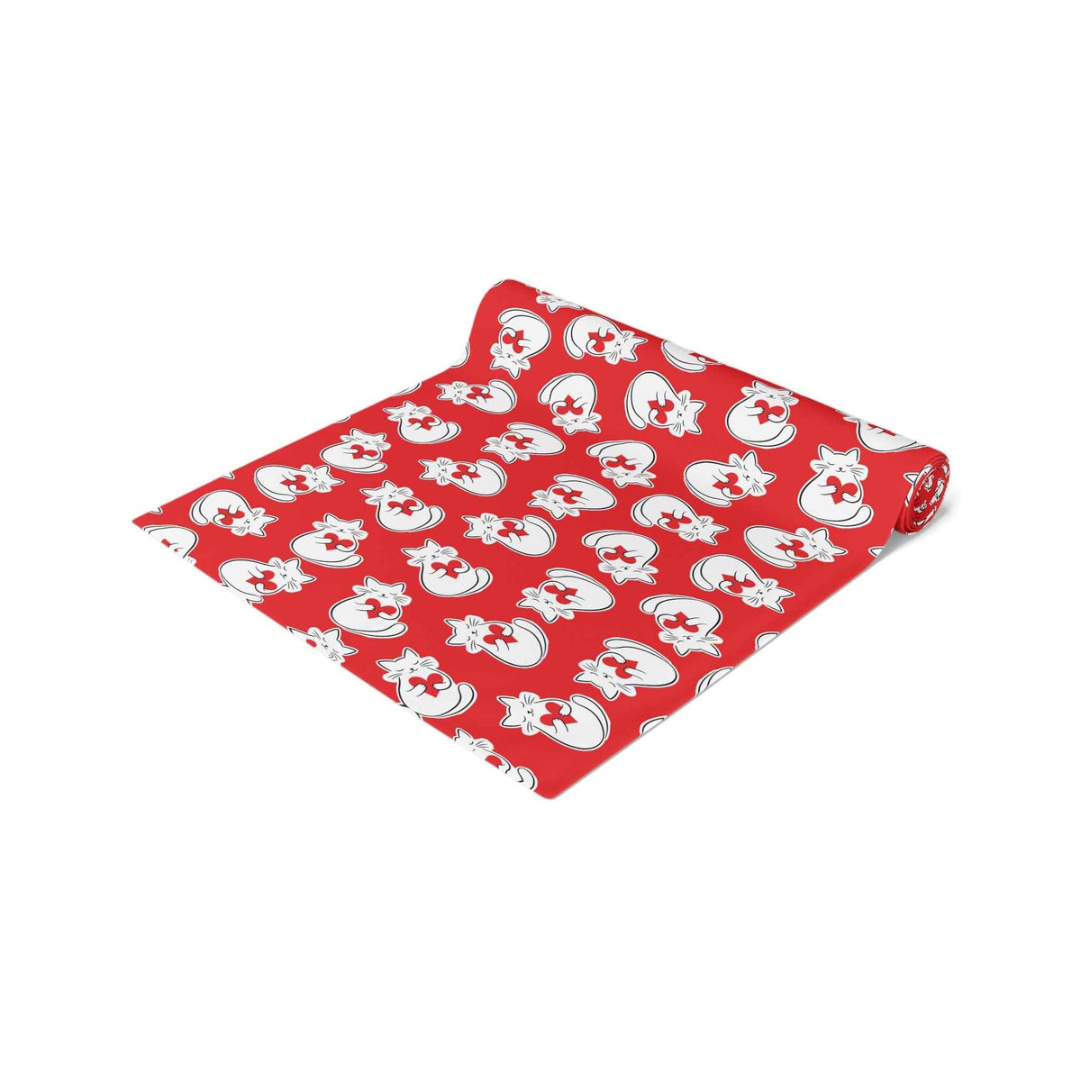 Heart Cat Table Runner – Sweet, Bold, and Slightly Extra - Decor, Home, Tablecloths & Runners - EpiAl's Shop