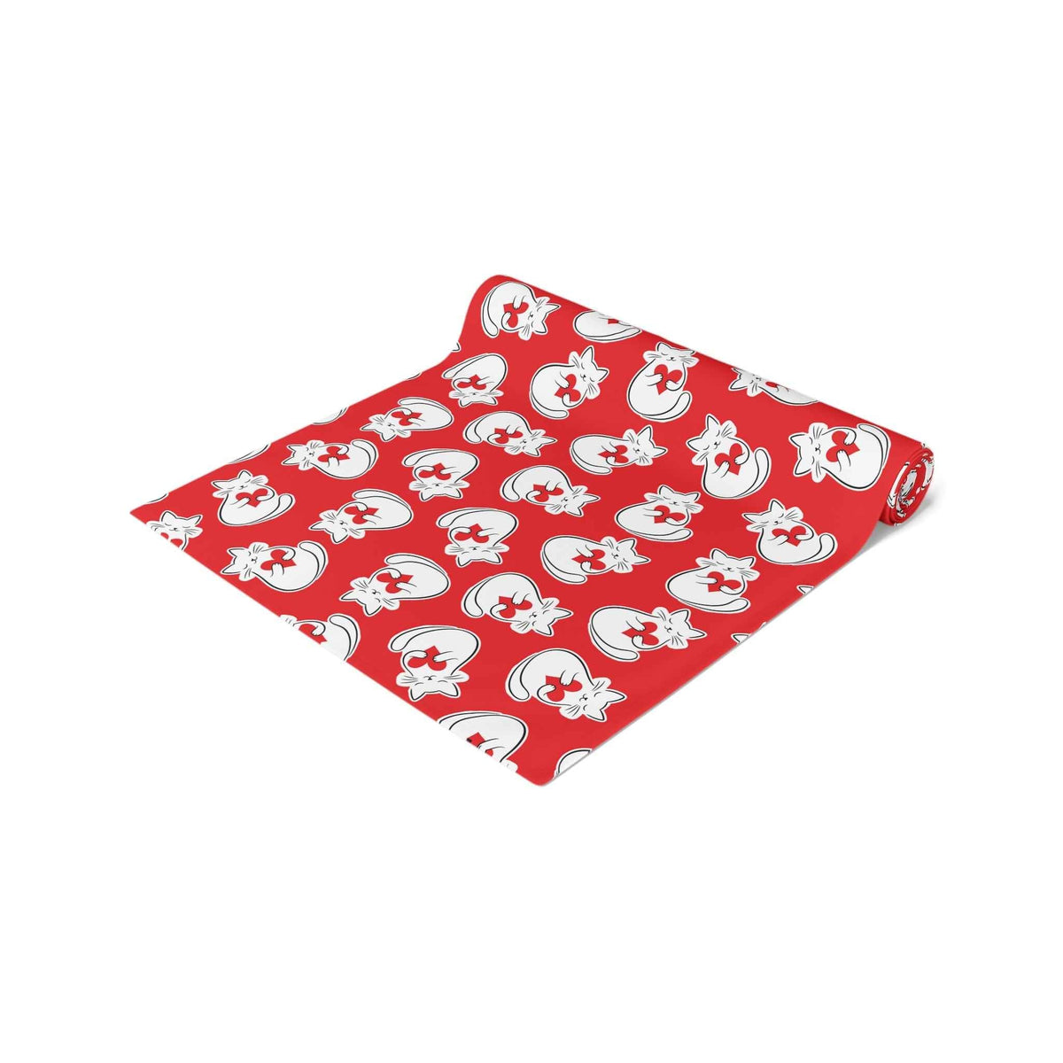 Heart Cat Table Runner – Sweet, Bold, and Slightly Extra - Decor, Home, Tablecloths & Runners - EpiAl's Shop