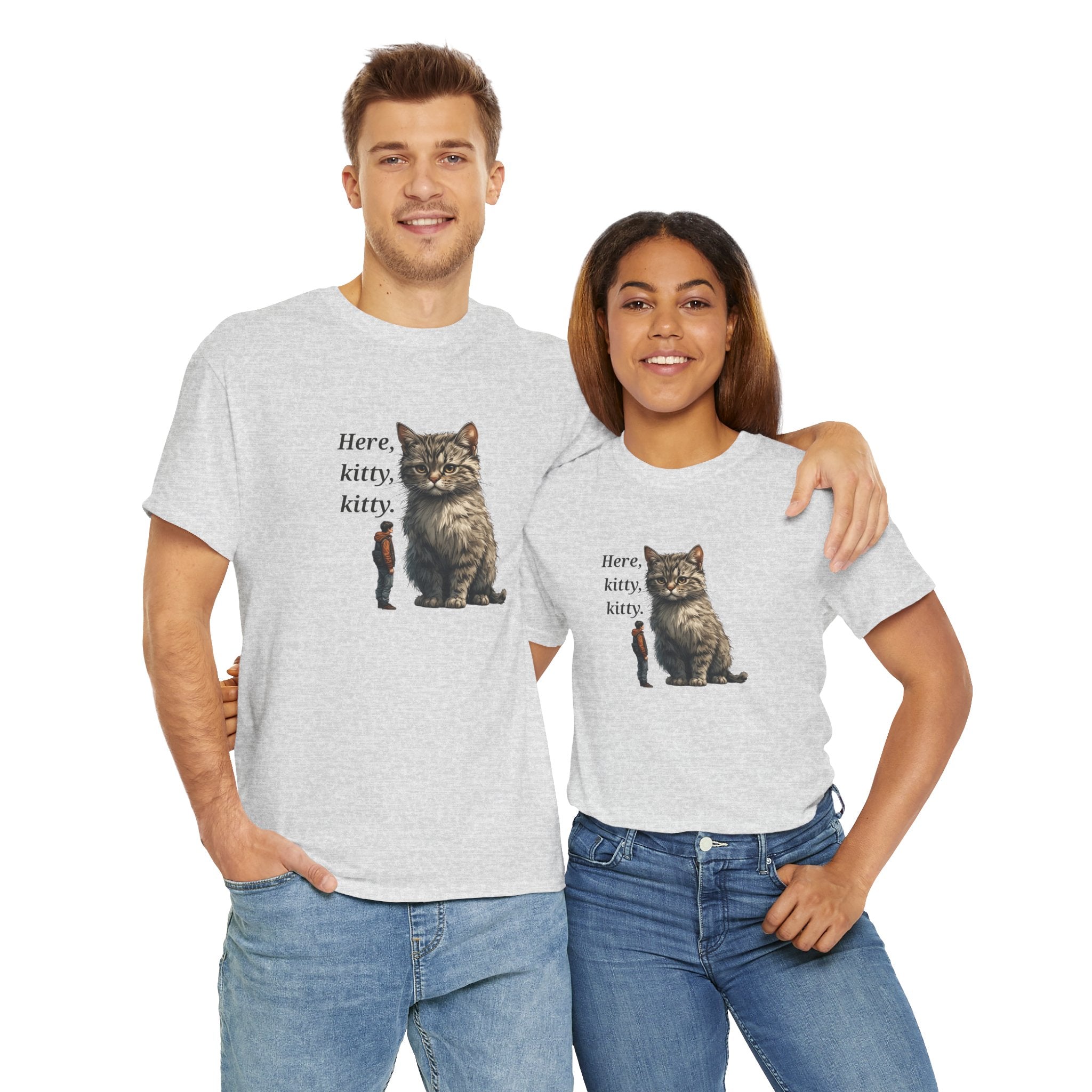 Here Kitty Kitty Tee, Funny Animal Shirt - Clothing, T-shirts - EpiAl's Shop