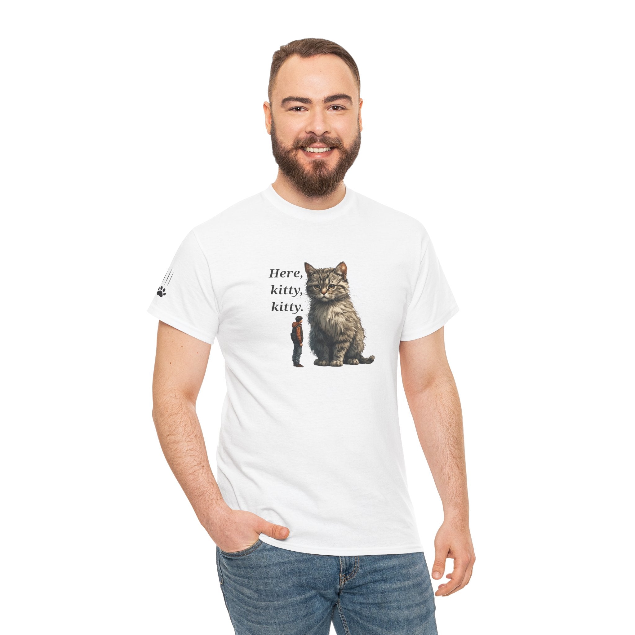 Here Kitty Kitty Tee, Funny Animal Shirt - Clothing, T-shirts - EpiAl's Shop