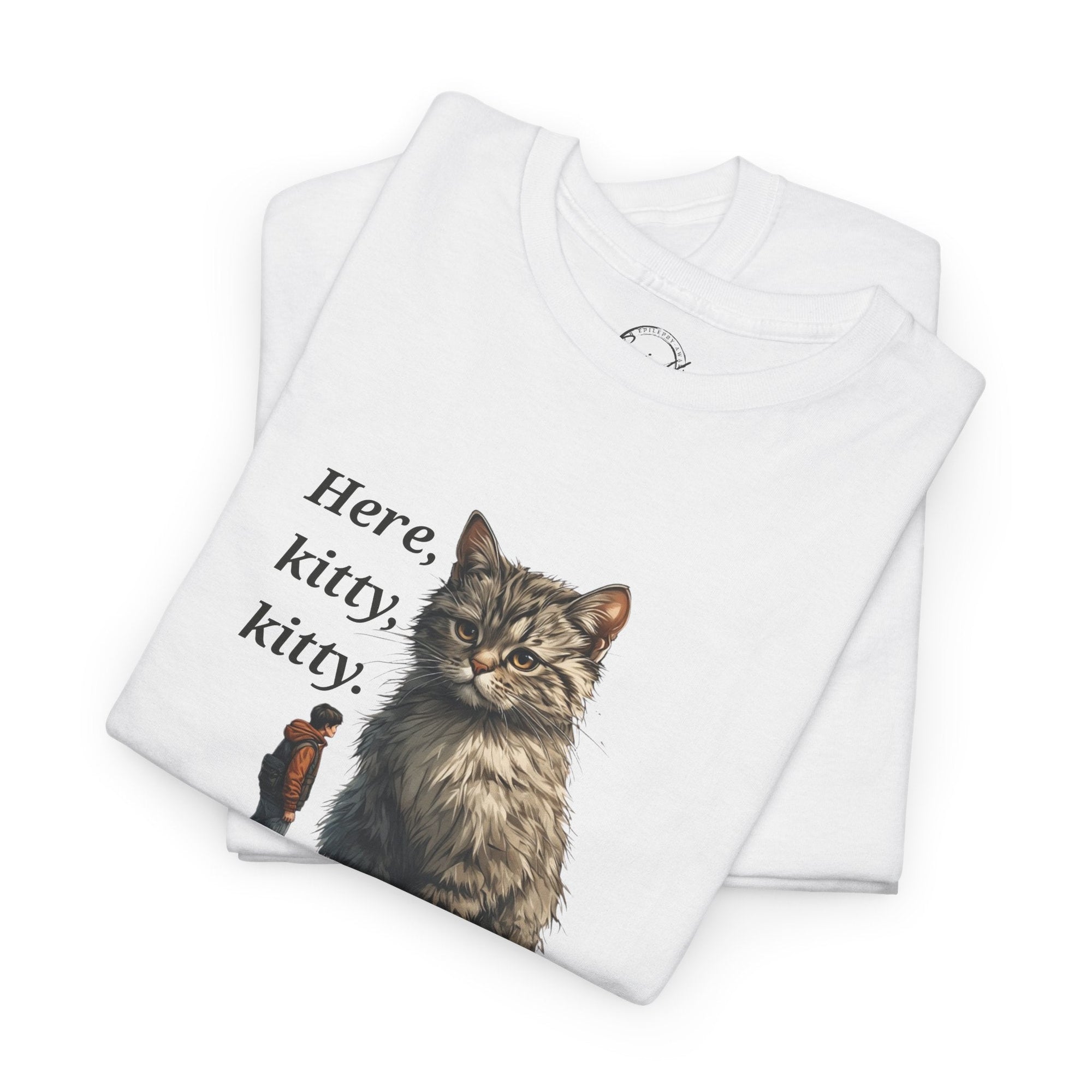 Here Kitty Kitty Tee, Funny Animal Shirt - Clothing, T-shirts - EpiAl's Shop