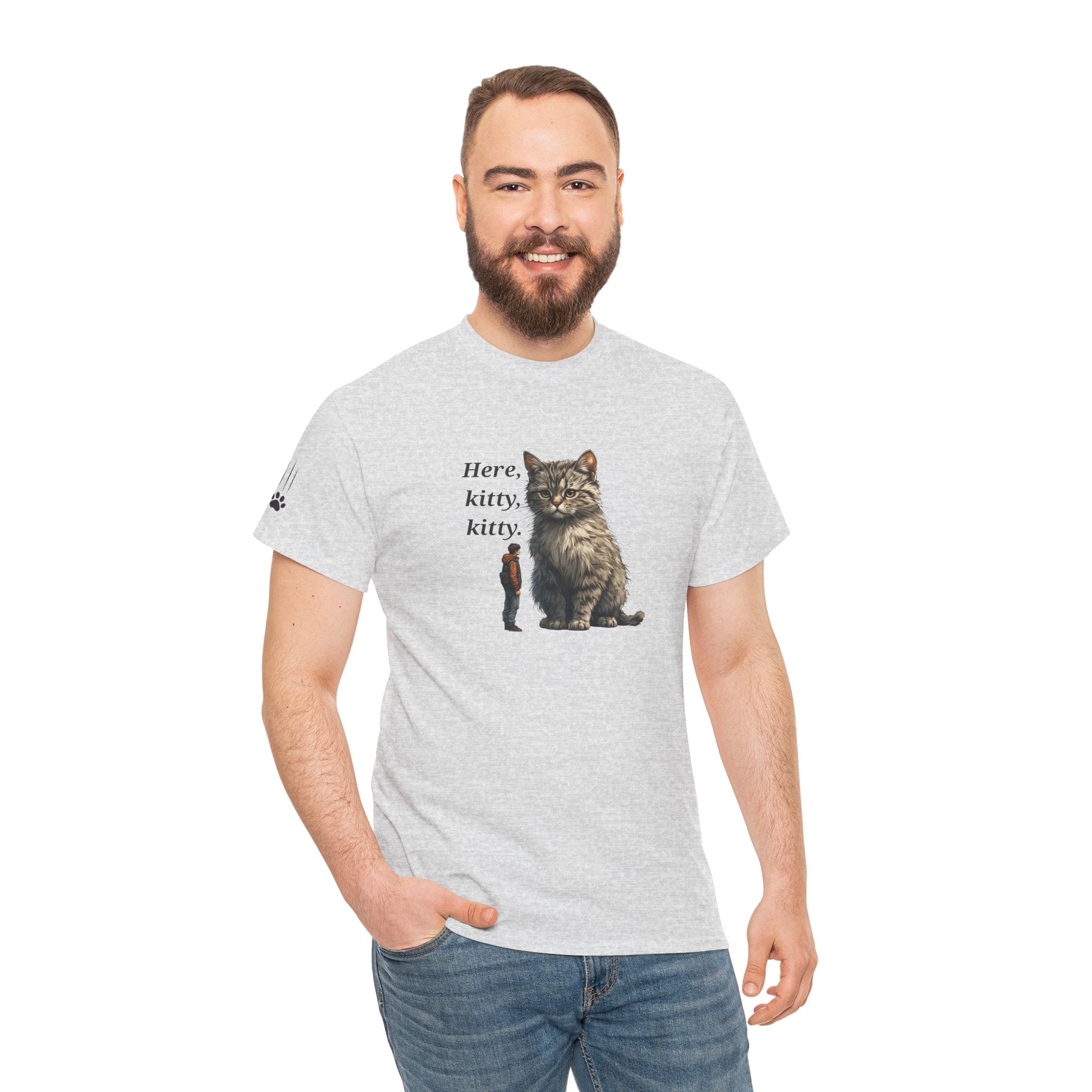 Here Kitty Kitty Tee, Funny Animal Shirt - Clothing, T-shirts - EpiAl's Shop