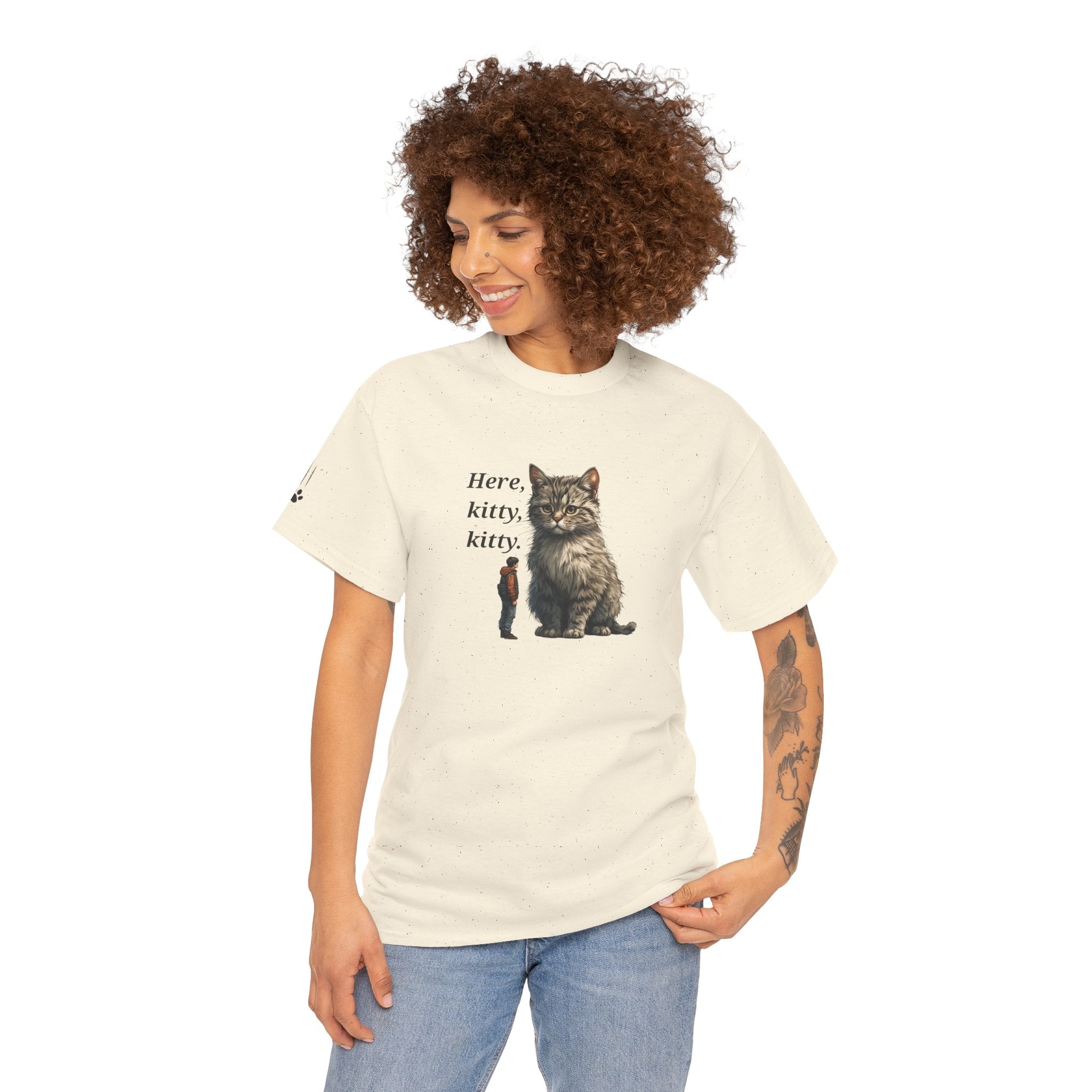 Here Kitty Kitty Tee, Funny Animal Shirt - Clothing, T-shirts - EpiAl's Shop