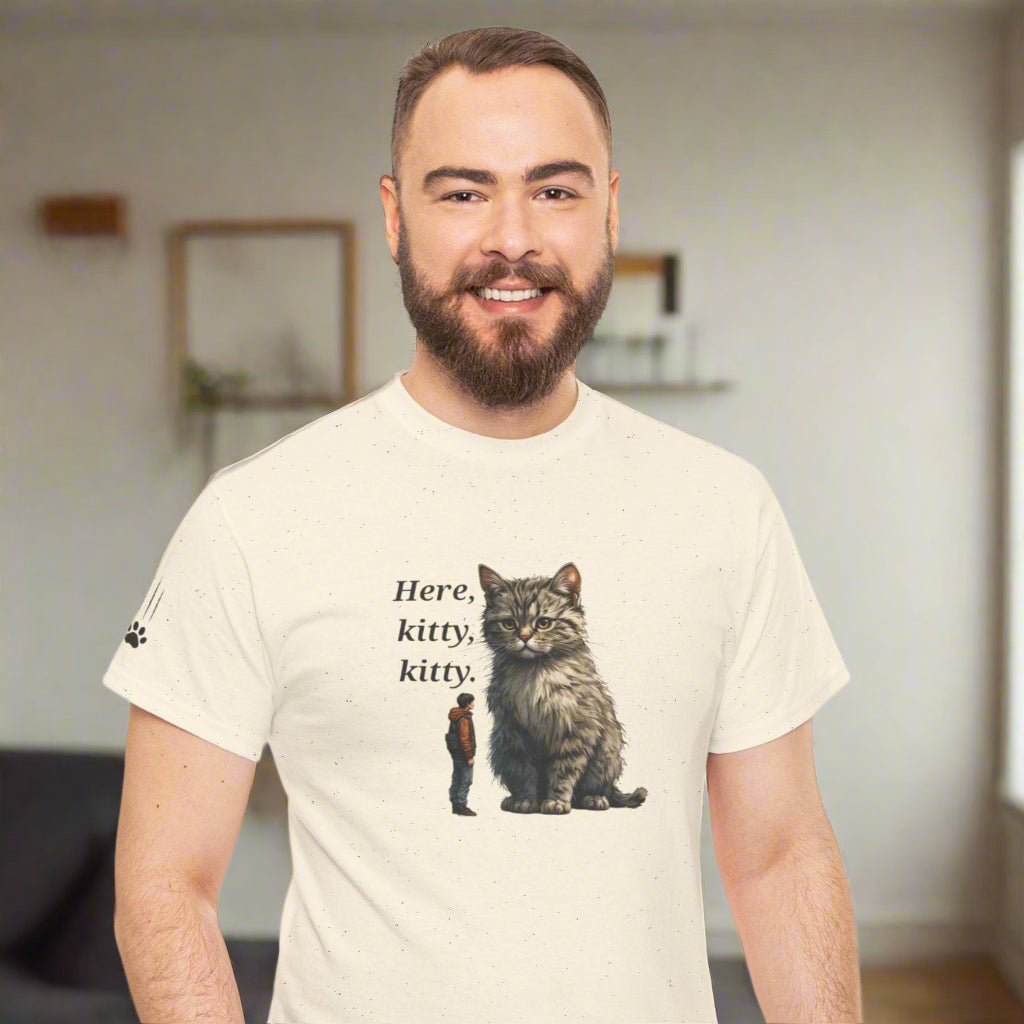 Here Kitty Kitty Tee, Funny Animal Shirt - Clothing, T-shirts - EpiAl's Shop