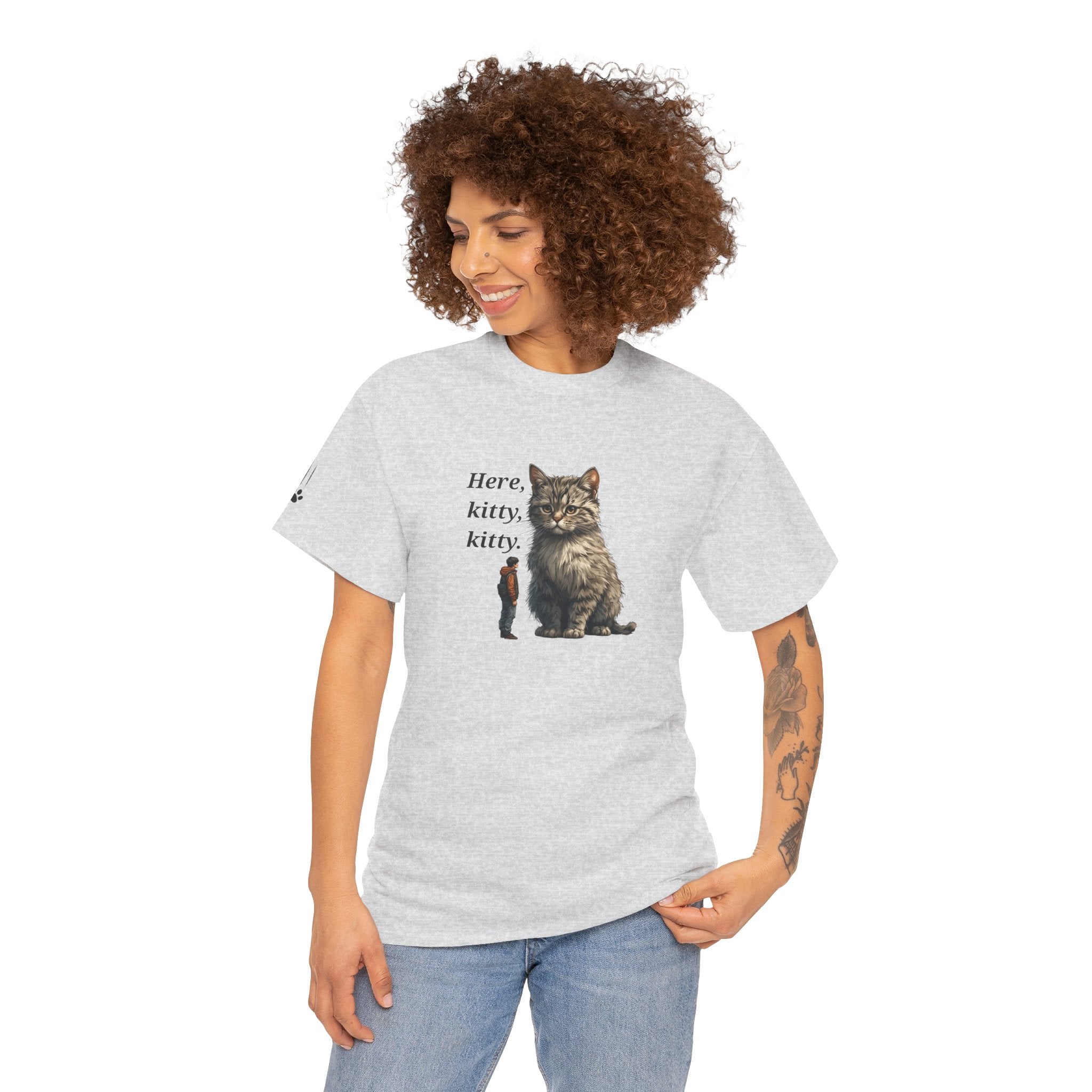Here Kitty Kitty Tee, Funny Animal Shirt - Clothing, T-shirts - EpiAl's Shop