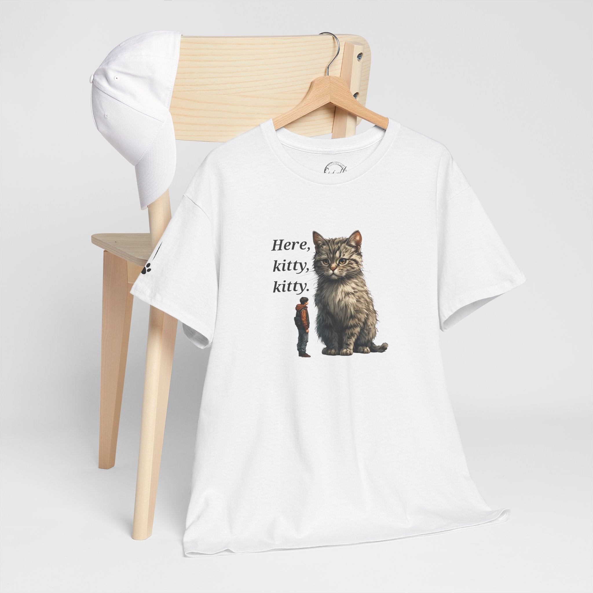 Here Kitty Kitty Tee, Funny Animal Shirt - Clothing, T-shirts - EpiAl's Shop