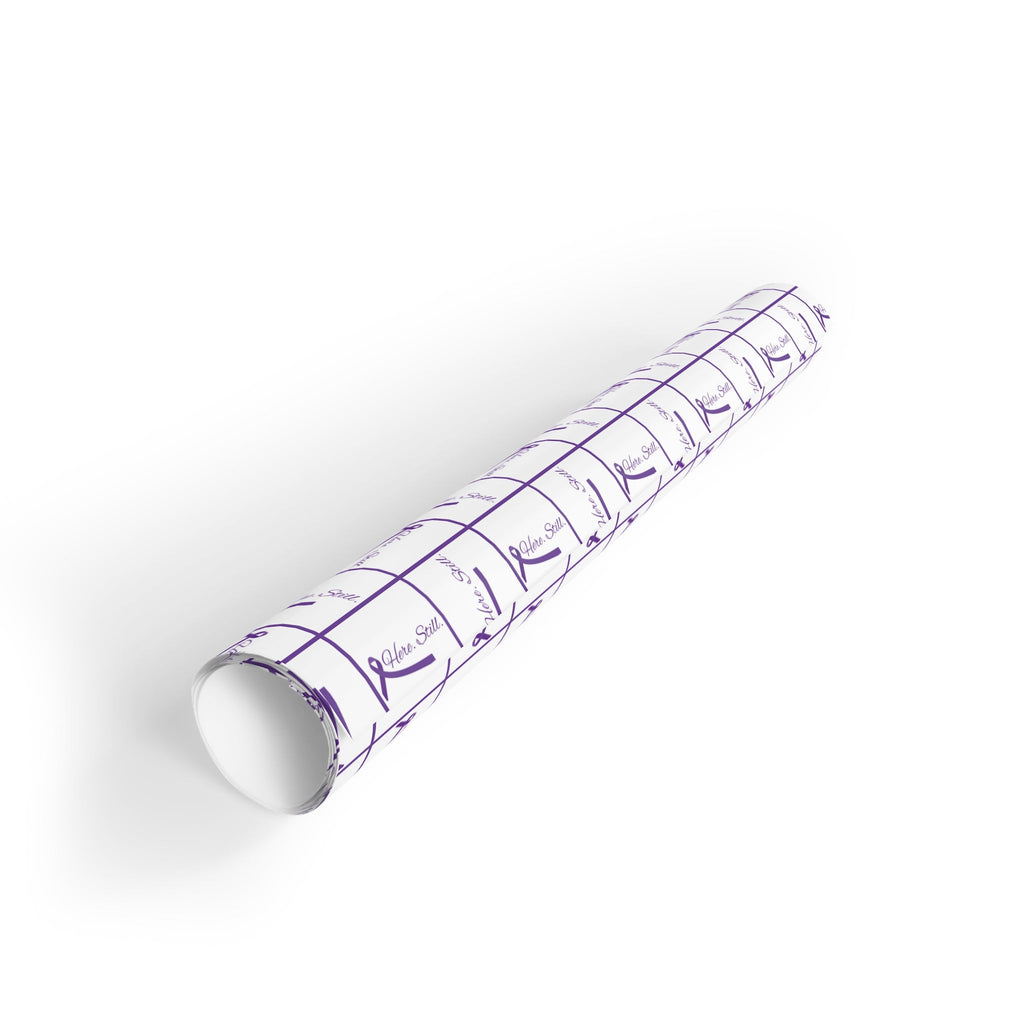 “Here. Still.” Wrapping Paper — Elegant Epilepsy Awareness Gift Wrap - Gift Wrap, Paper - EpiAl's Shop