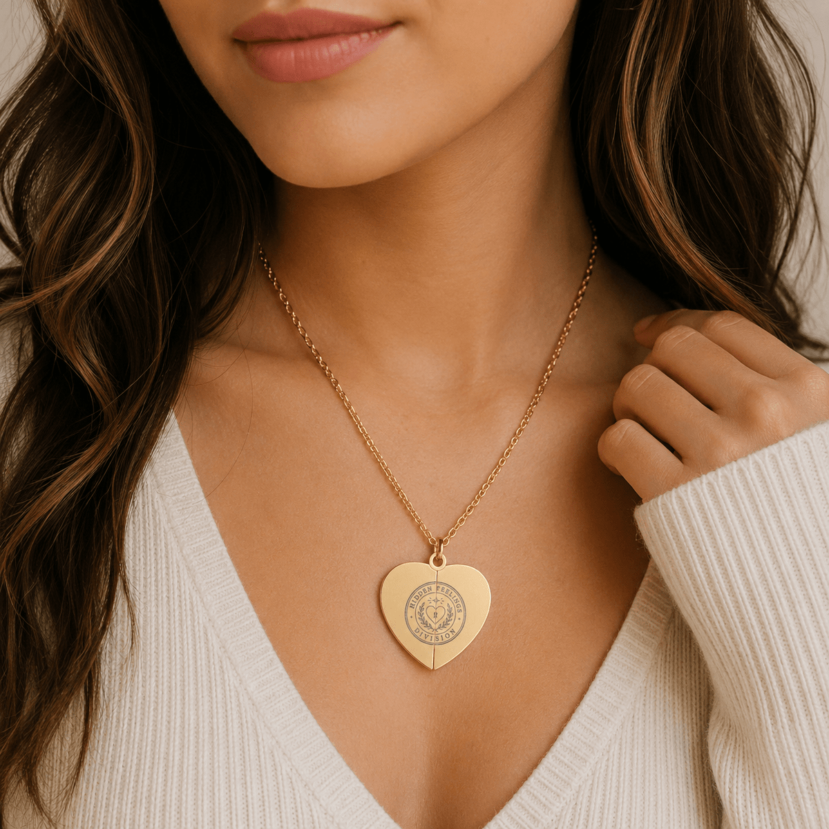 Hidden Feelings Division Hidden Message Heart Necklace | “Still Here” - Jewelry, Necklaces - EpiAl's Shop