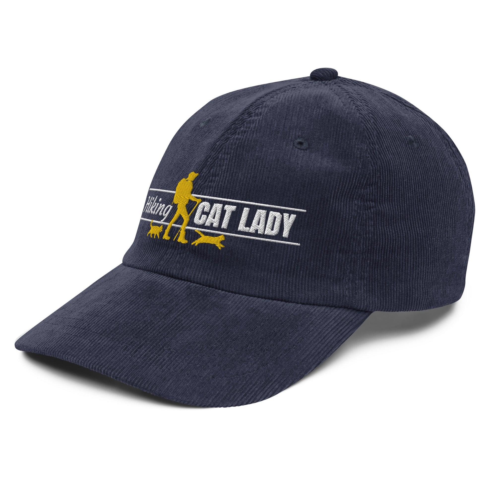 Hiking Cat Lady Corduroy Hat - Hats - EpiAl's Shop