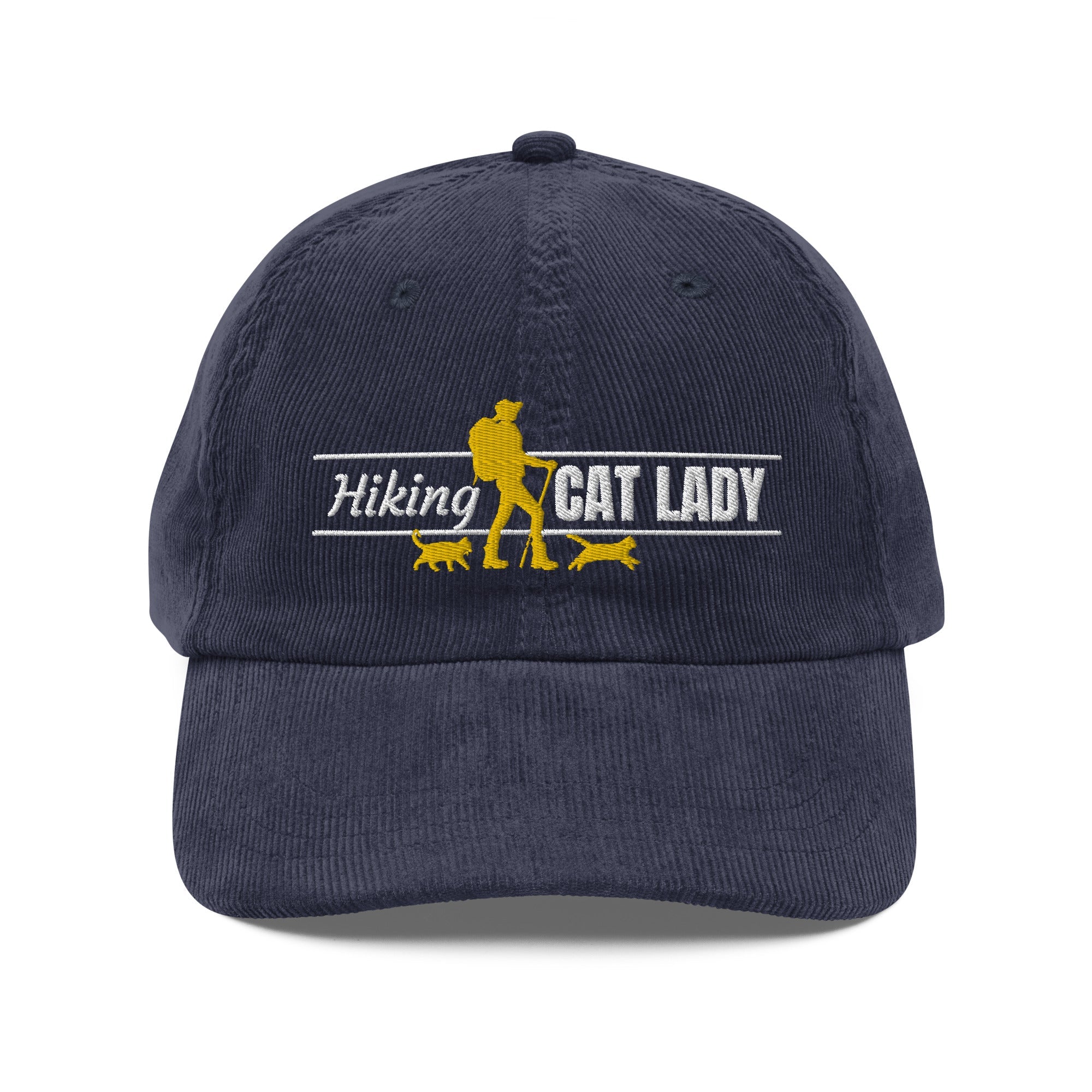 Hiking Cat Lady Corduroy Hat - Hats - EpiAl's Shop