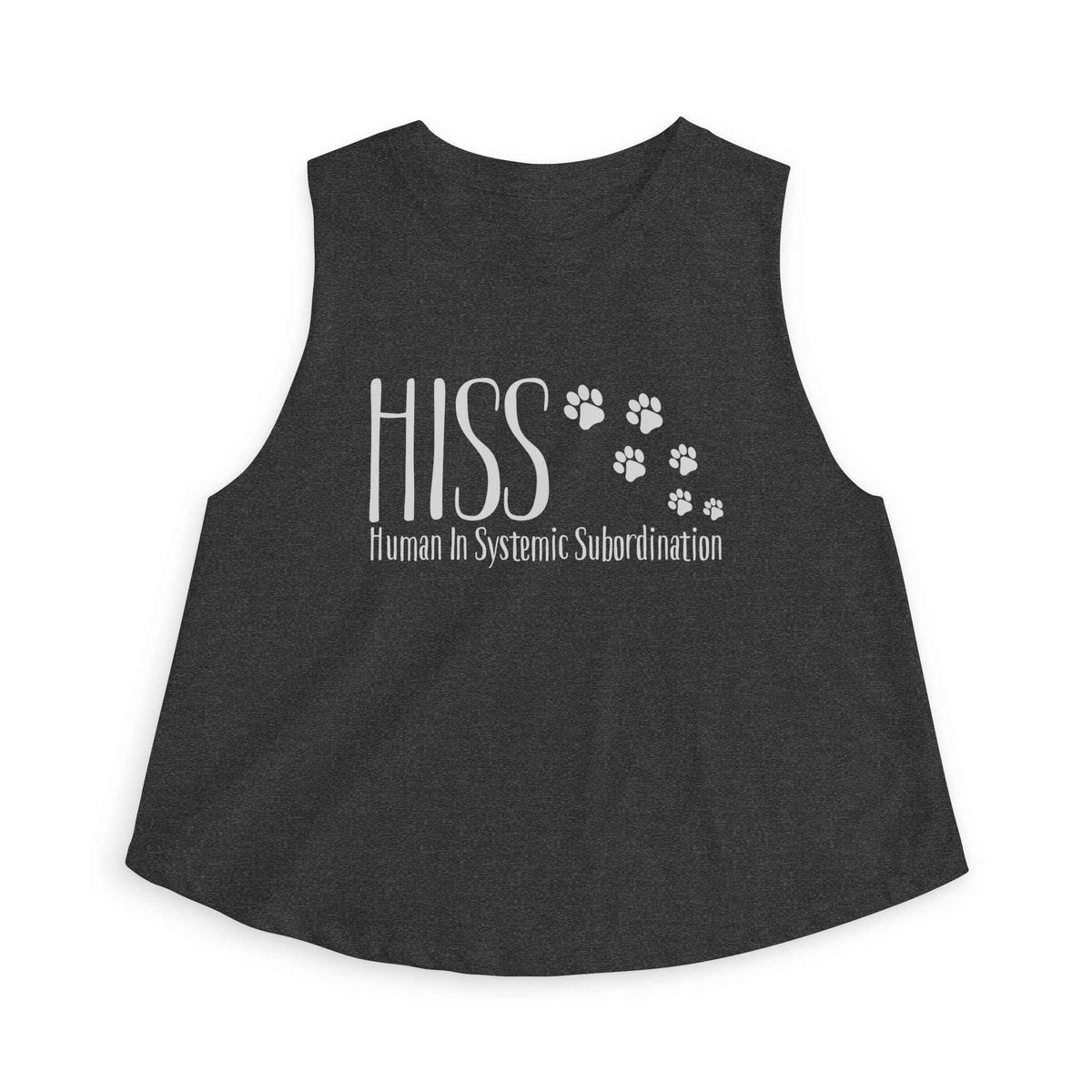 HISS Crop Tank – Human in Systemic Subordination Cat Crop Top - Clothing, Women, T-Shirts, Cropped - EpiAl's Shop
