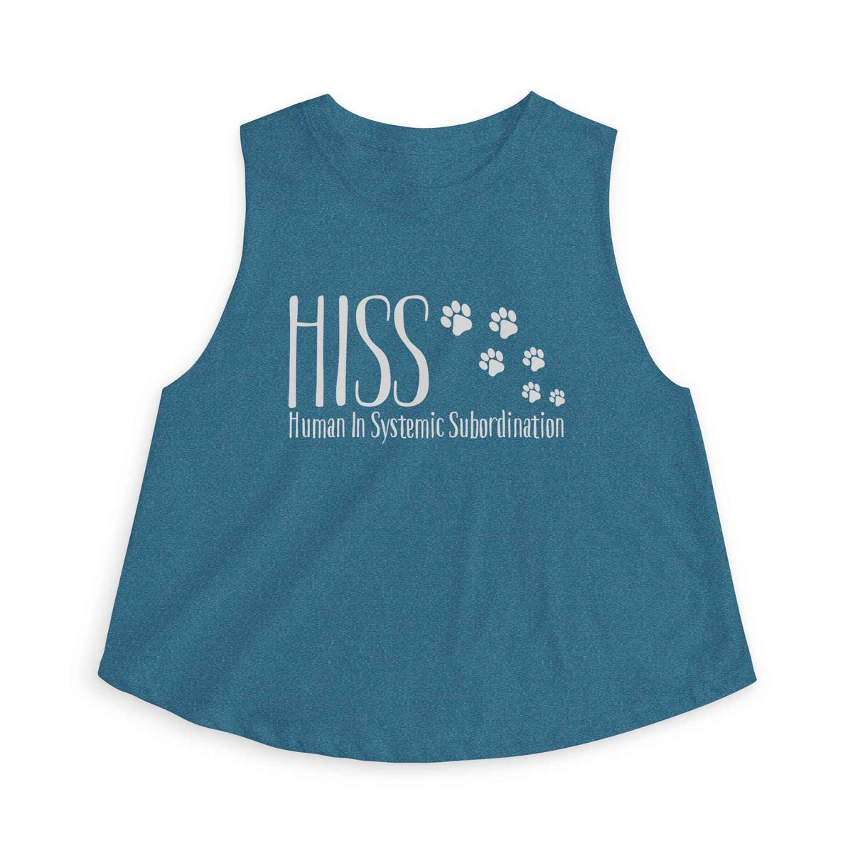 HISS Crop Tank – Human in Systemic Subordination Cat Crop Top - Clothing, Women, T-Shirts, Cropped - EpiAl's Shop