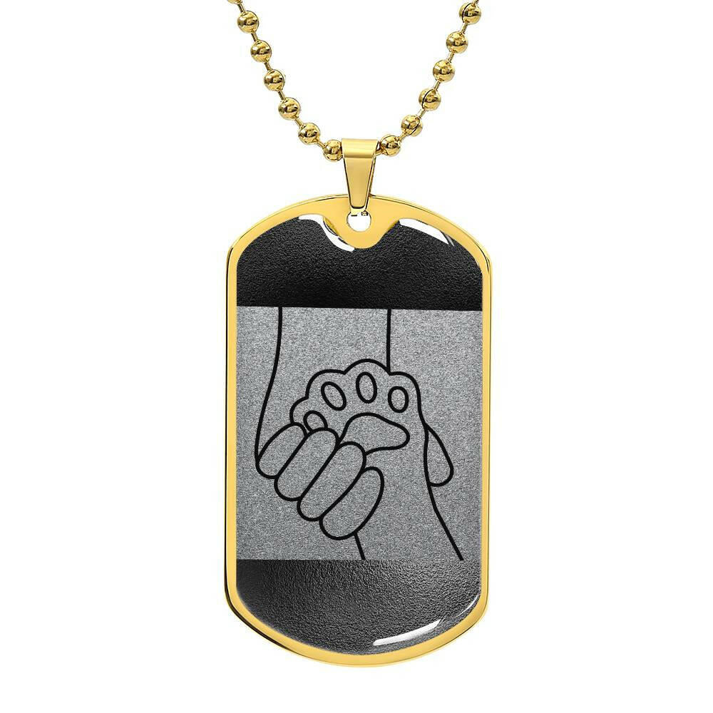 Holding Paw Necklace - Jewelry - Epileptic Al’s Shop