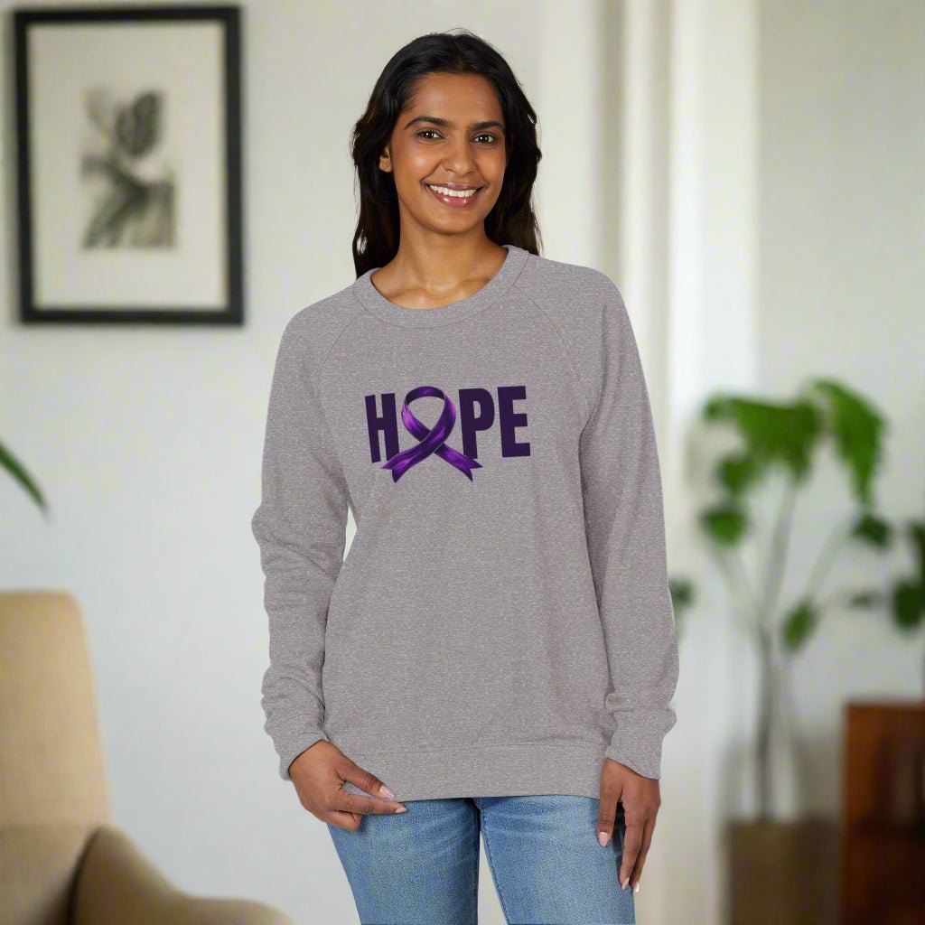 Hope French Terry Crewneck Sweatshirt, Gift for a Cause - Clothing, Sweatshirts - EpiAl's Shop