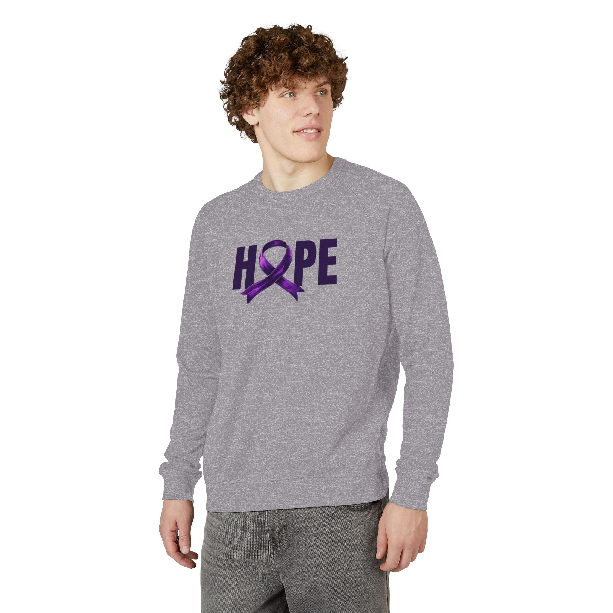 Hope French Terry Crewneck Sweatshirt, Gift for a Cause - Clothing, Sweatshirts - EpiAl's Shop