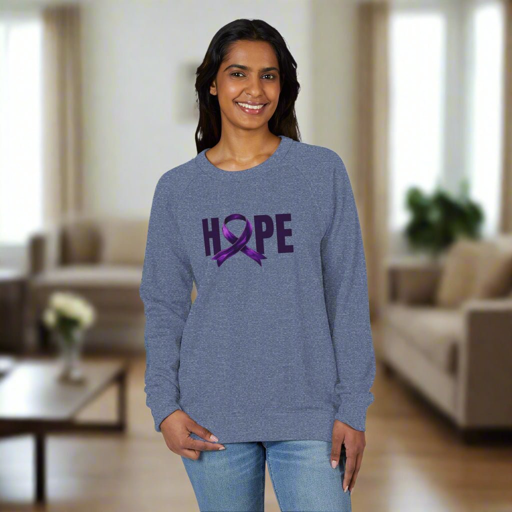 Hope French Terry Crewneck Sweatshirt, Gift for a Cause - Clothing, Sweatshirts - EpiAl's Shop