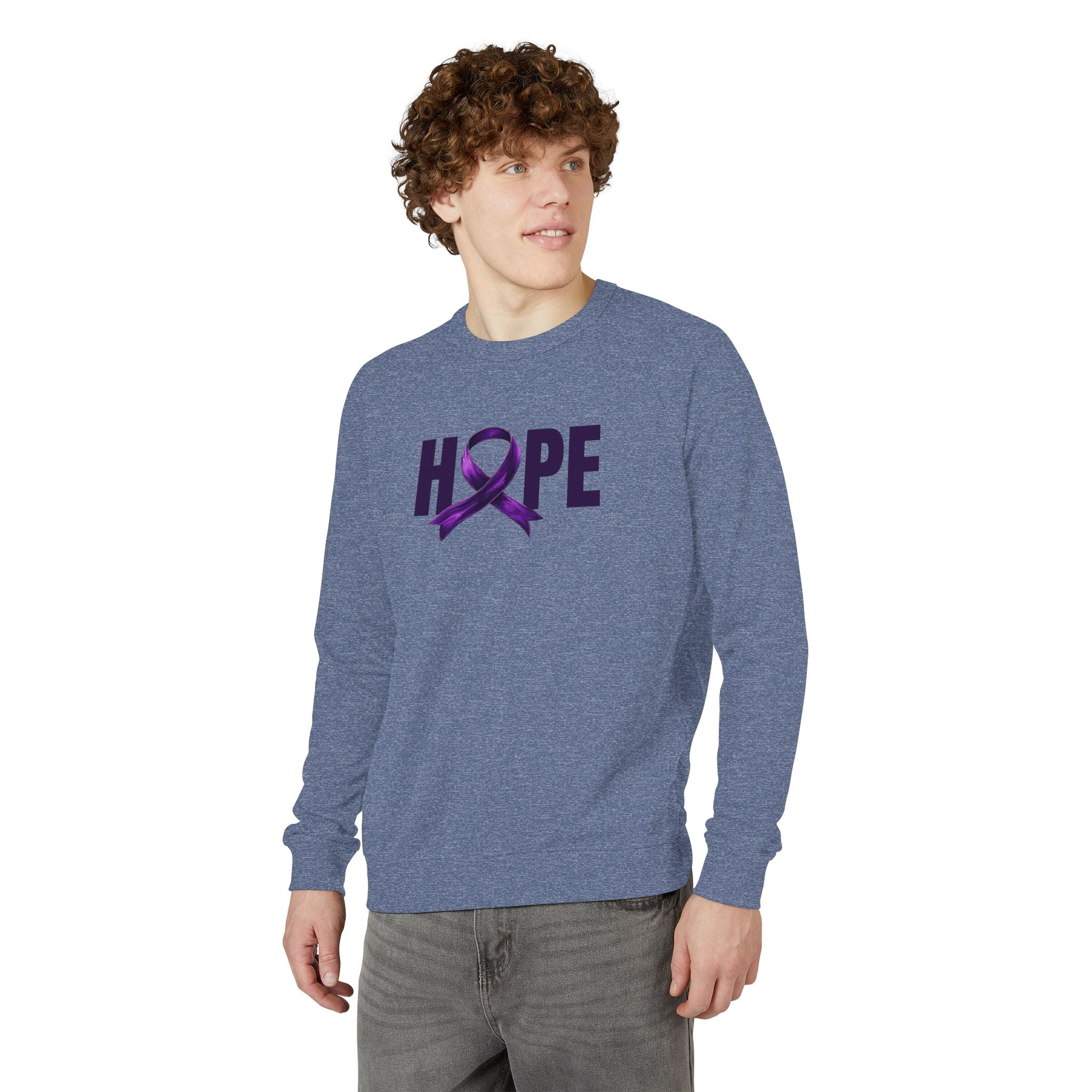 Hope French Terry Crewneck Sweatshirt, Gift for a Cause - Clothing, Sweatshirts - EpiAl's Shop