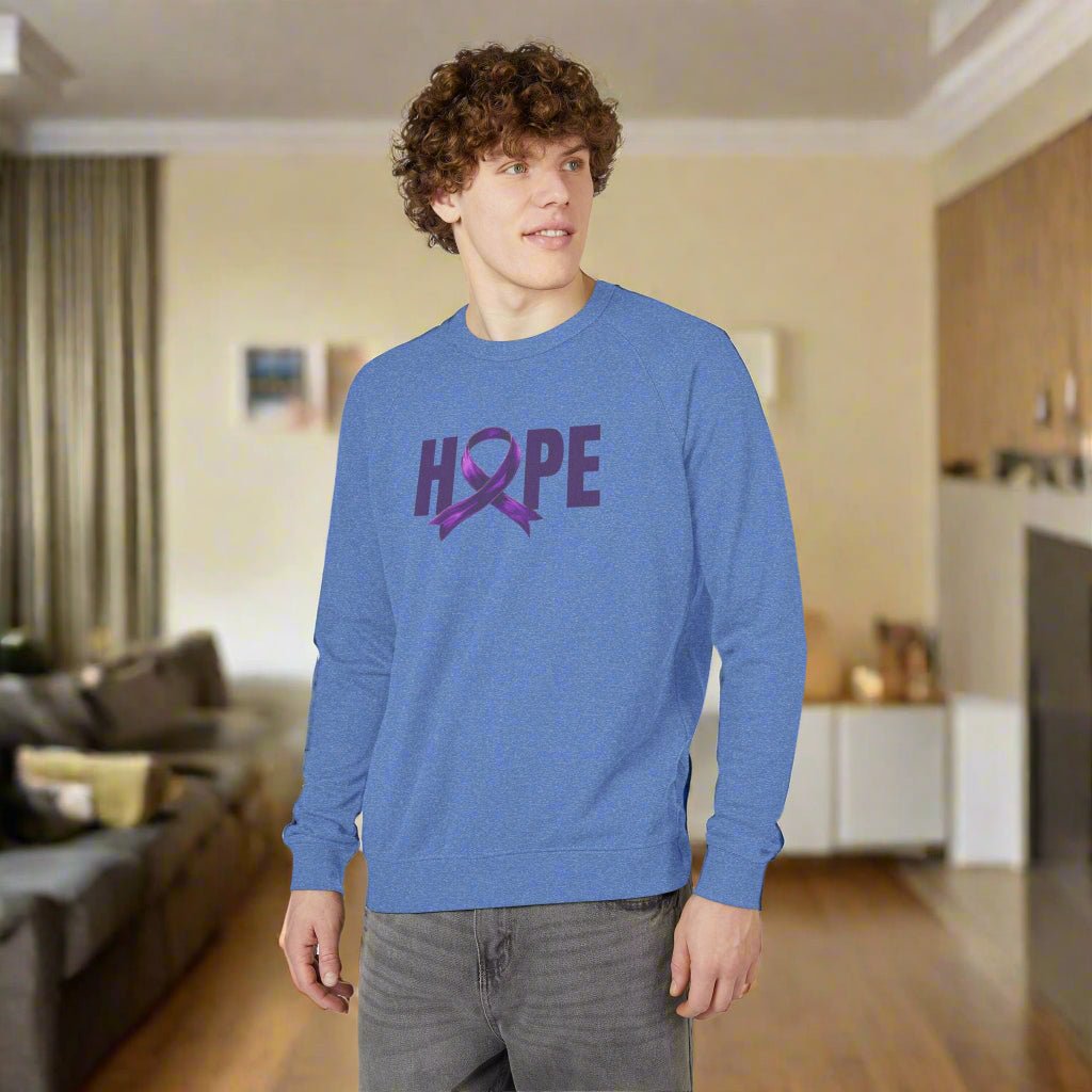 Hope French Terry Crewneck Sweatshirt, Gift for a Cause - Clothing, Sweatshirts - EpiAl's Shop