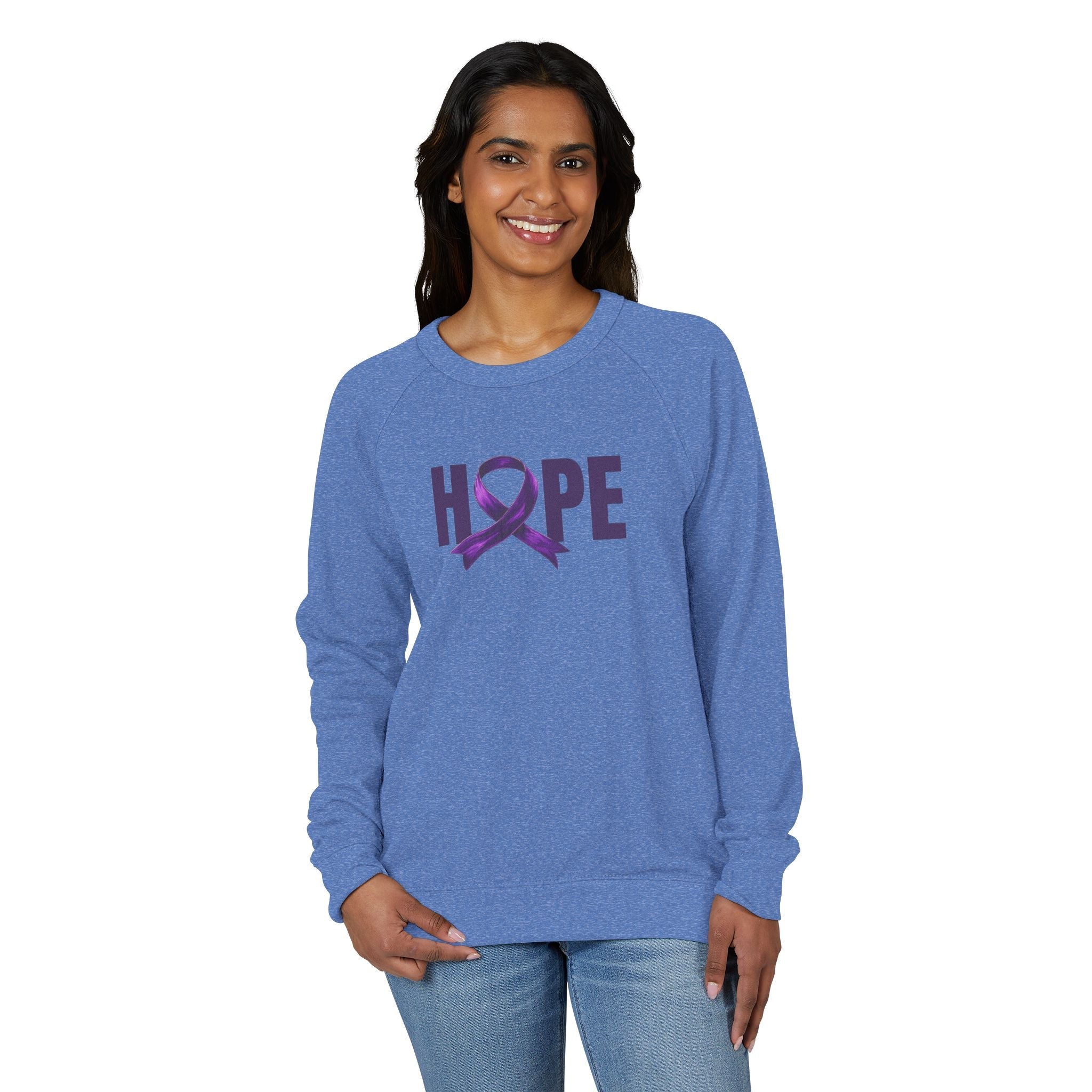 Hope French Terry Crewneck Sweatshirt, Gift for a Cause - Clothing, Sweatshirts - EpiAl's Shop