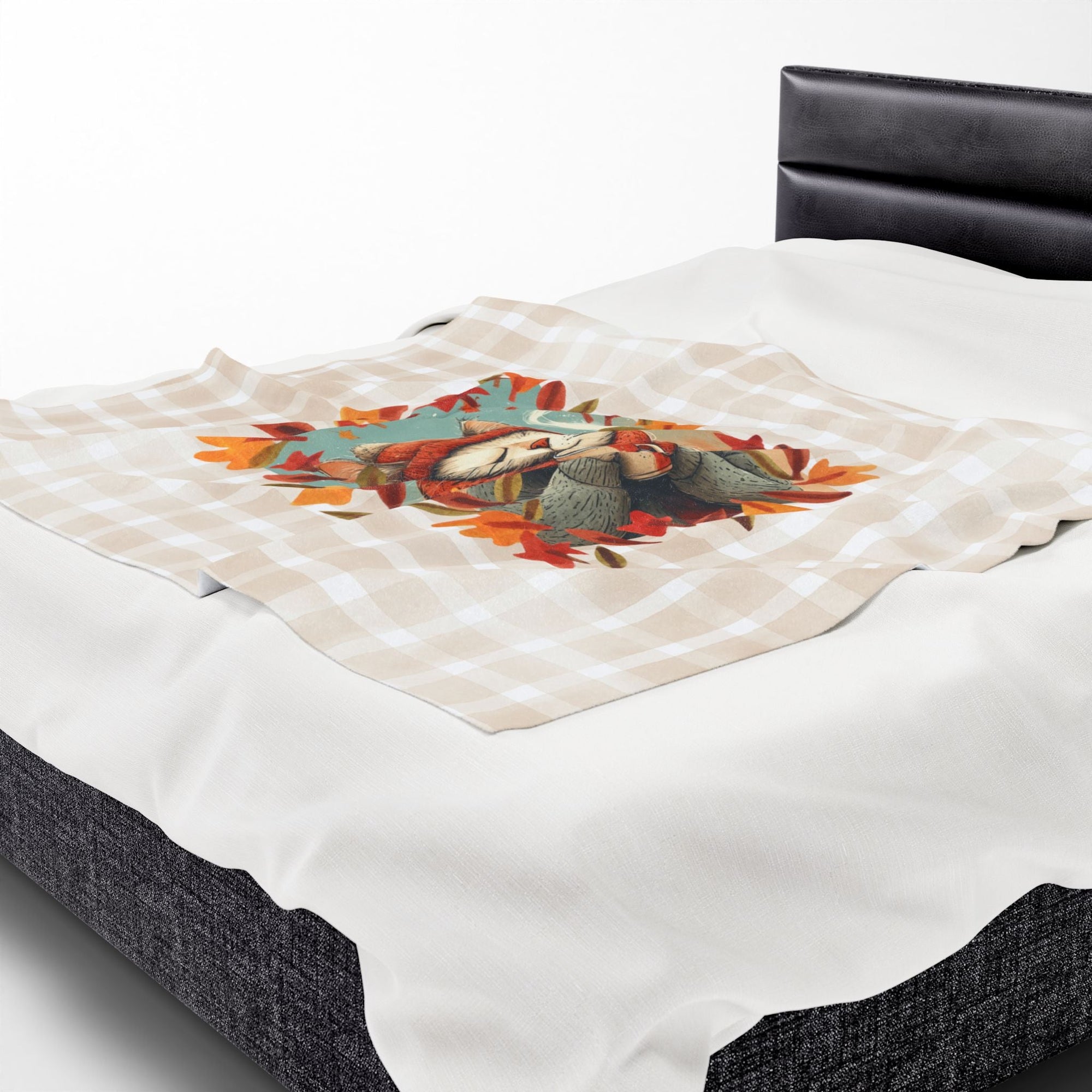 Hot Chocolate Cat Plush Blanket, Soft Throw for Fall - Decor, Blankets & Comforters - EpiAl's Shop