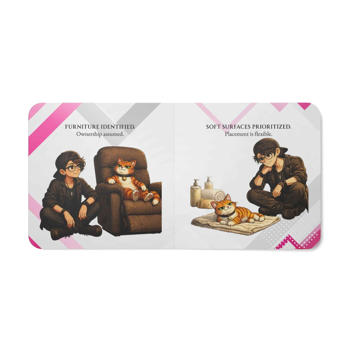Household Compliance Handbook Board Book | Cat Authority Faux Government Humor - Books, Board - EpiAl's Shop