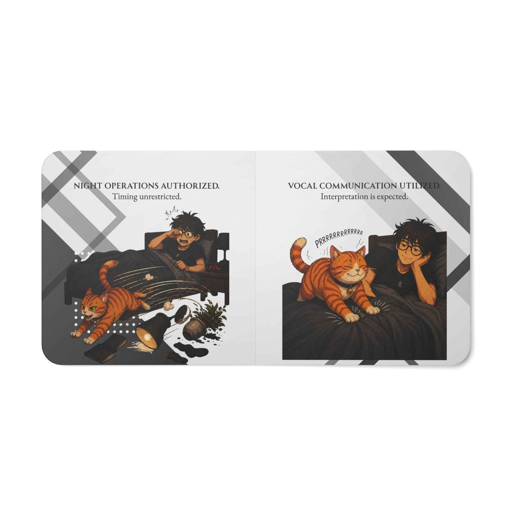 Household Compliance Handbook Board Book | Cat Authority Faux Government Humor - Books, Board - EpiAl's Shop