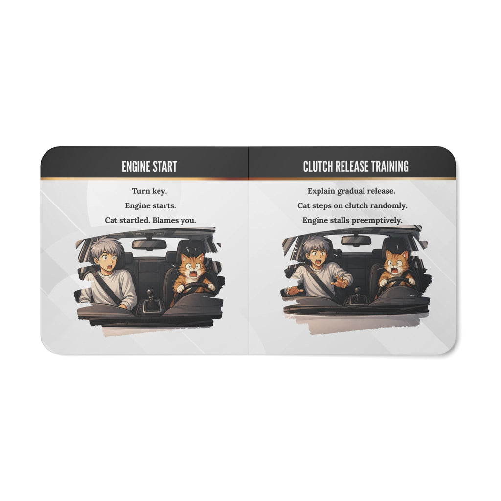 How to Teach Your Cat to Drive Stick | Absurd Board Book for Adults - Books, Board - EpiAl's Shop