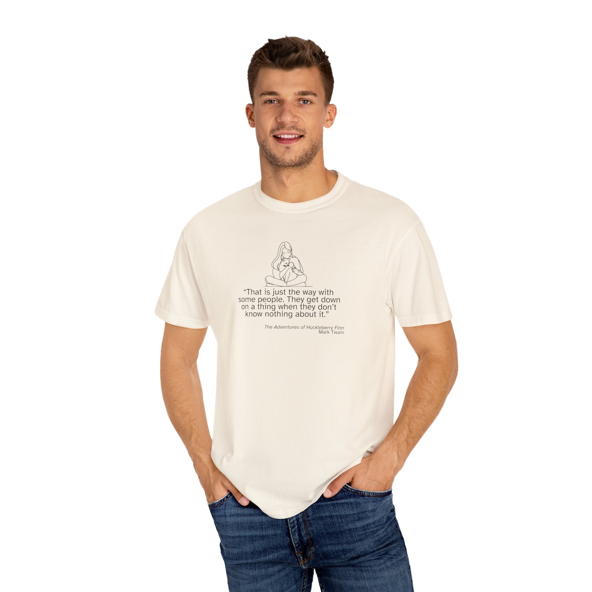 Huckleberry Finn Quote Unisex T-Shirt - Garment - Dyed, Soft Cotton Tee - Clothing, T-shirts - EpiAl's Shop