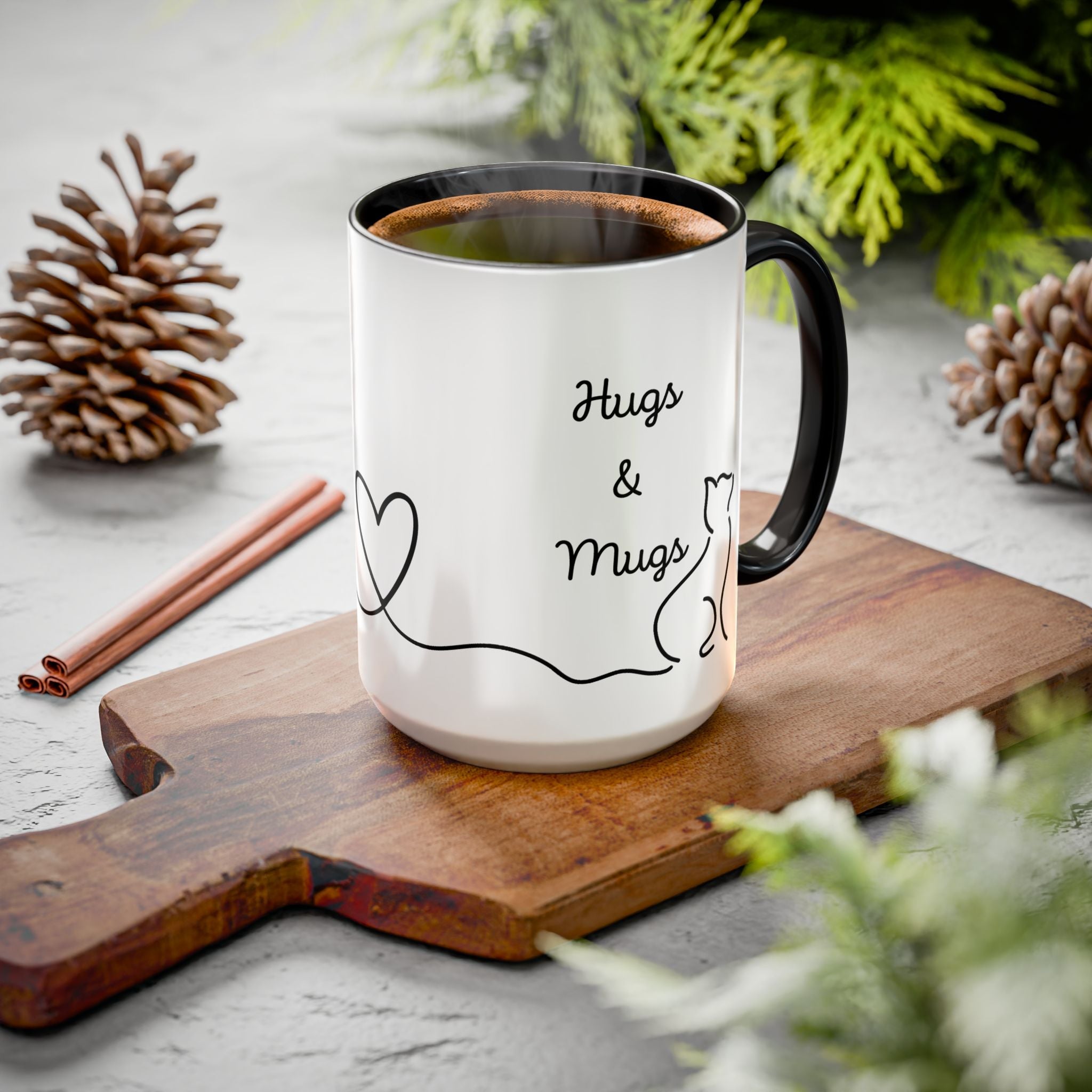 Hugs & Mugs Vibrant Color Coffee Mug - Drinkware, Coffee Mugs - EpiAl's Shop