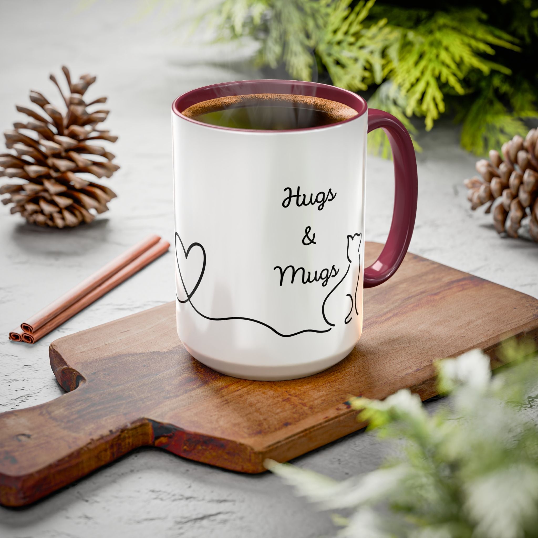 Hugs & Mugs Vibrant Color Coffee Mug - Drinkware, Coffee Mugs - EpiAl's Shop