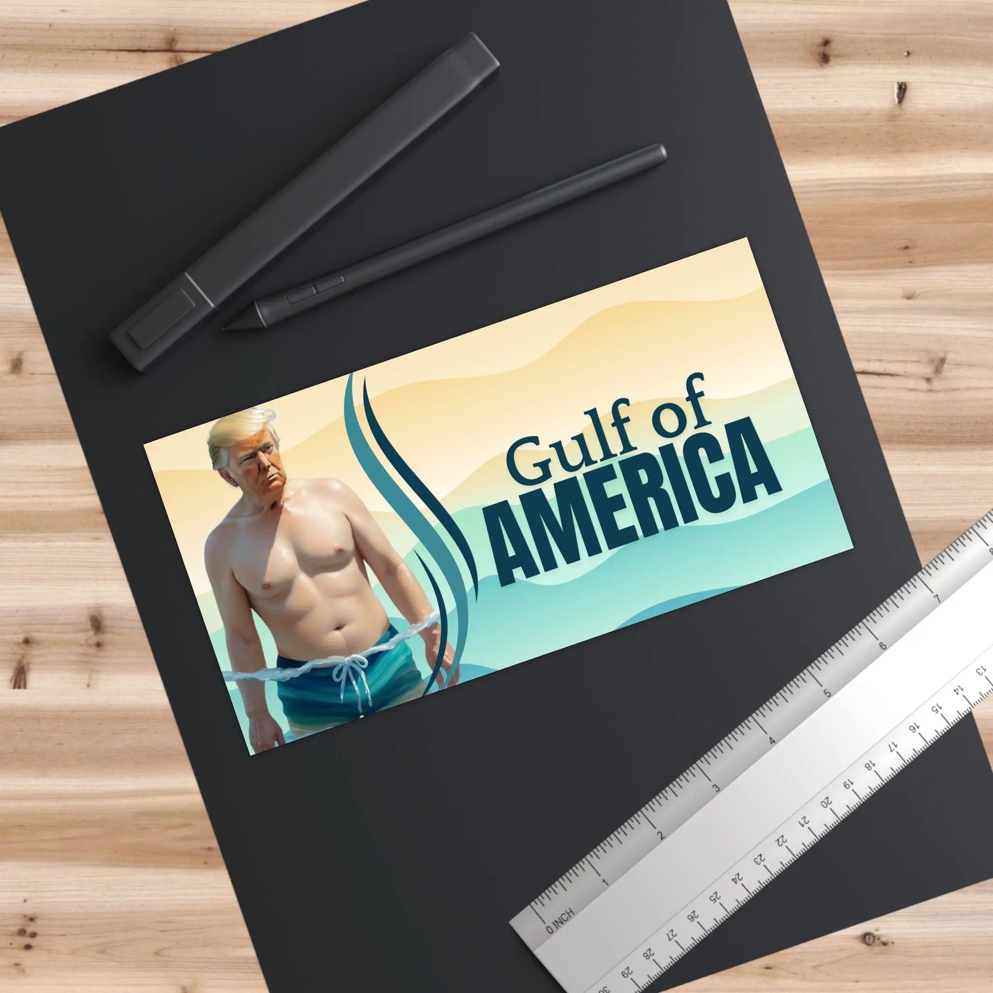 Humorous American Gulf Bumper Sticker - Fun Car Accessory - Accessories, Auto, Bumper Decor - EpiAl's Shop