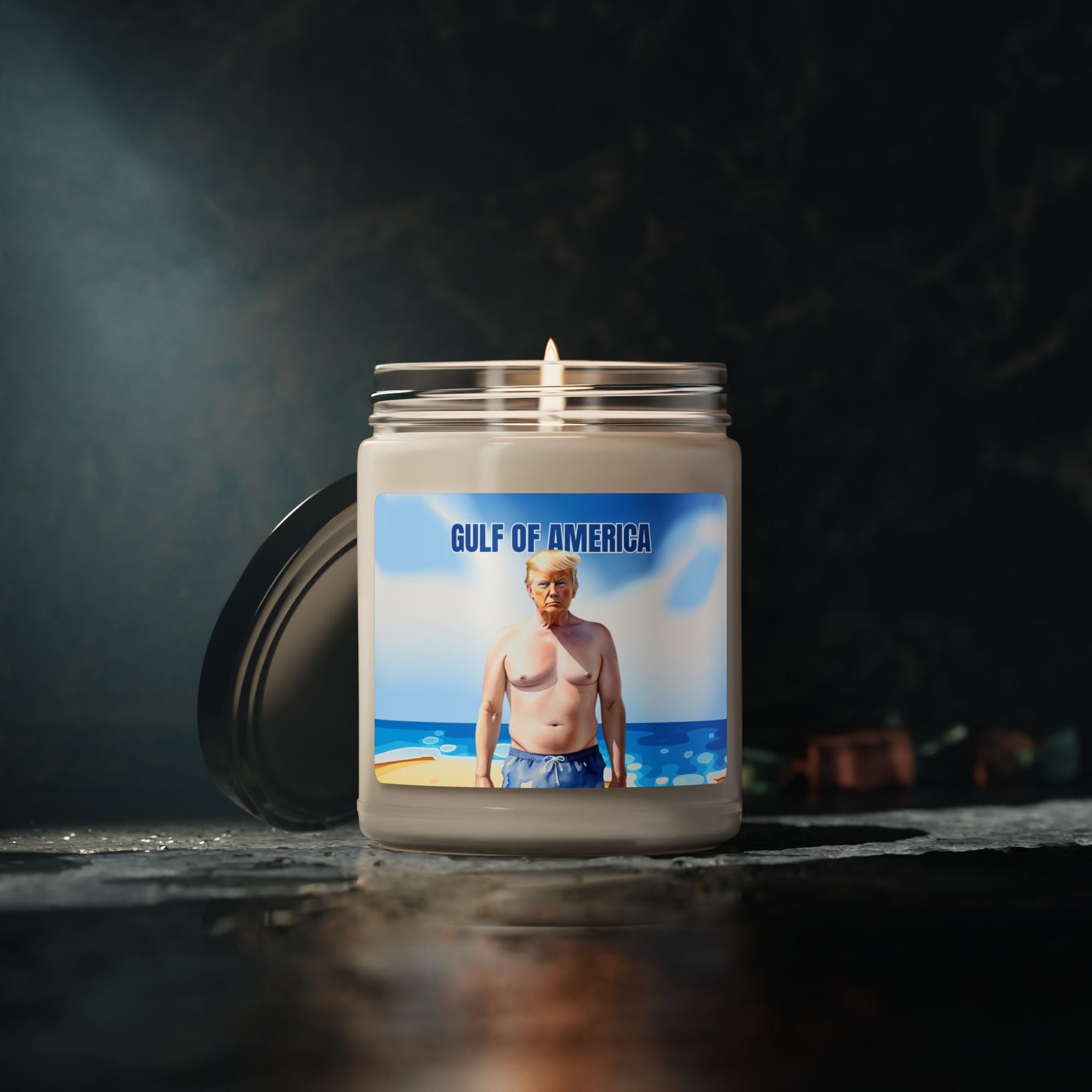 Humorous Sea Salt Scented Soy Candle - American Gulf - Decor, Scented Candles - EpiAl's Shop