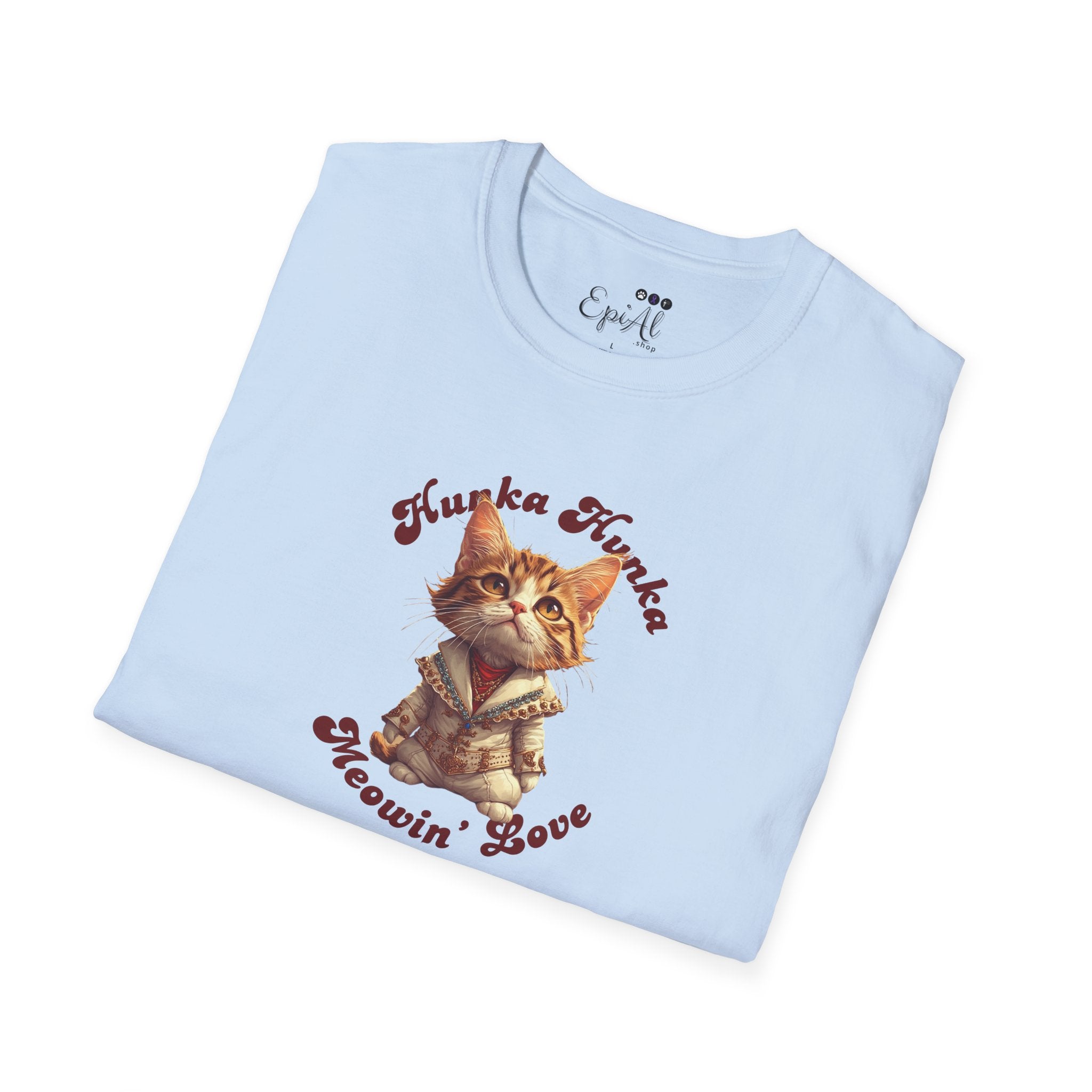 Hunka Hunka Meowin’ Love Graphic Unisex T-Shirt - Clothing, T-shirts - EpiAl's Shop
