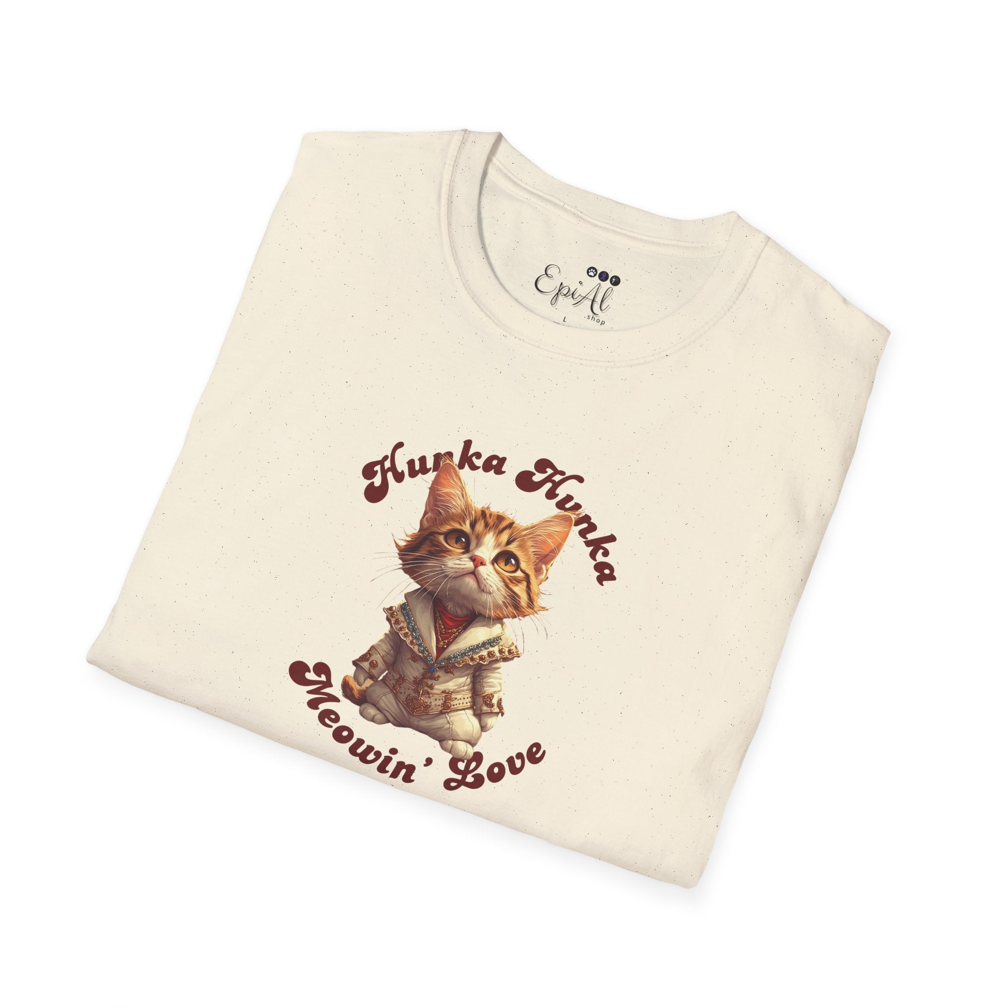 Hunka Hunka Meowin’ Love Graphic Unisex T-Shirt - Clothing, T-shirts - EpiAl's Shop