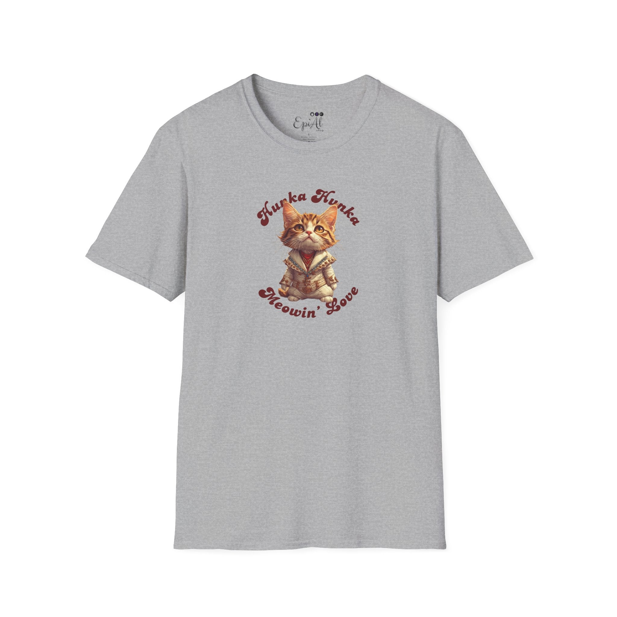 Hunka Hunka Meowin’ Love Graphic Unisex T-Shirt - Clothing, T-shirts - EpiAl's Shop