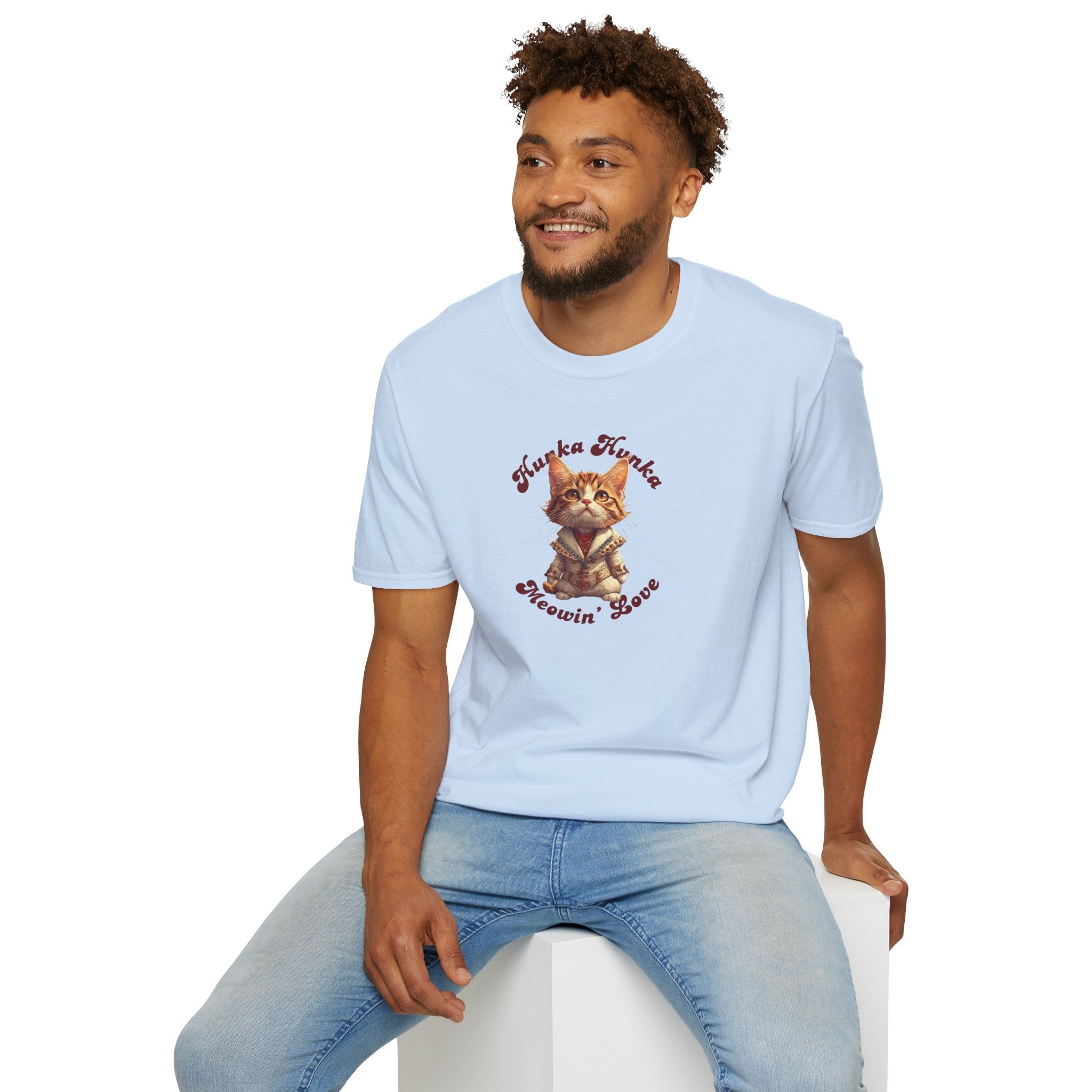 Hunka Hunka Meowin’ Love Graphic Unisex T-Shirt - Clothing, T-shirts - EpiAl's Shop
