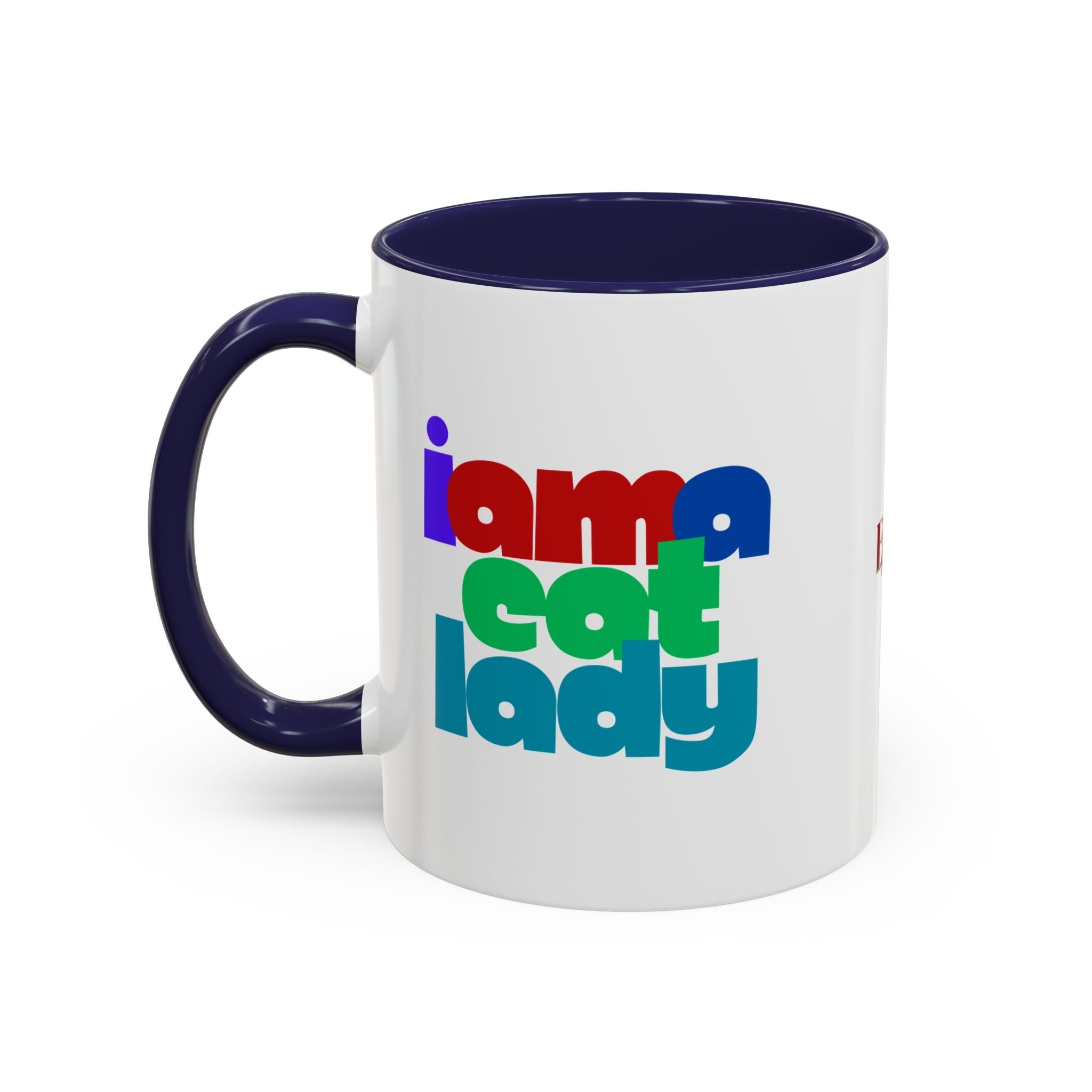I Am a Cat Lady Accent Coffee Mug - Drinkware, Coffee Mugs - EpiAl's Shop