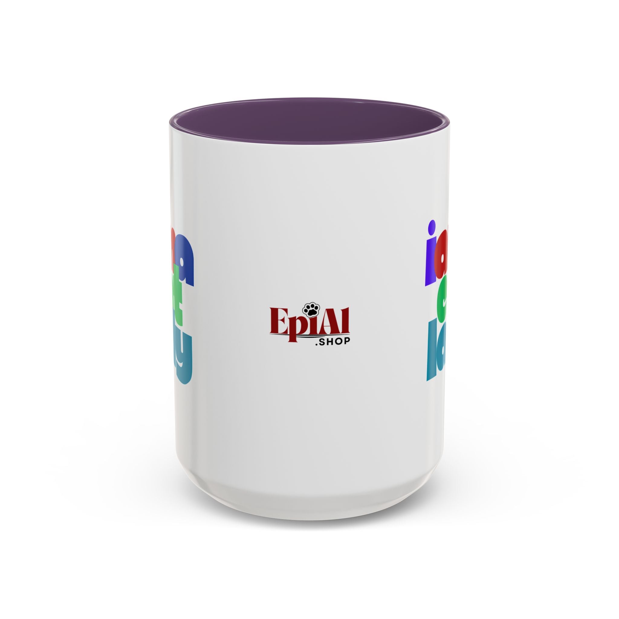 I Am a Cat Lady Accent Coffee Mug - Drinkware, Coffee Mugs - EpiAl's Shop