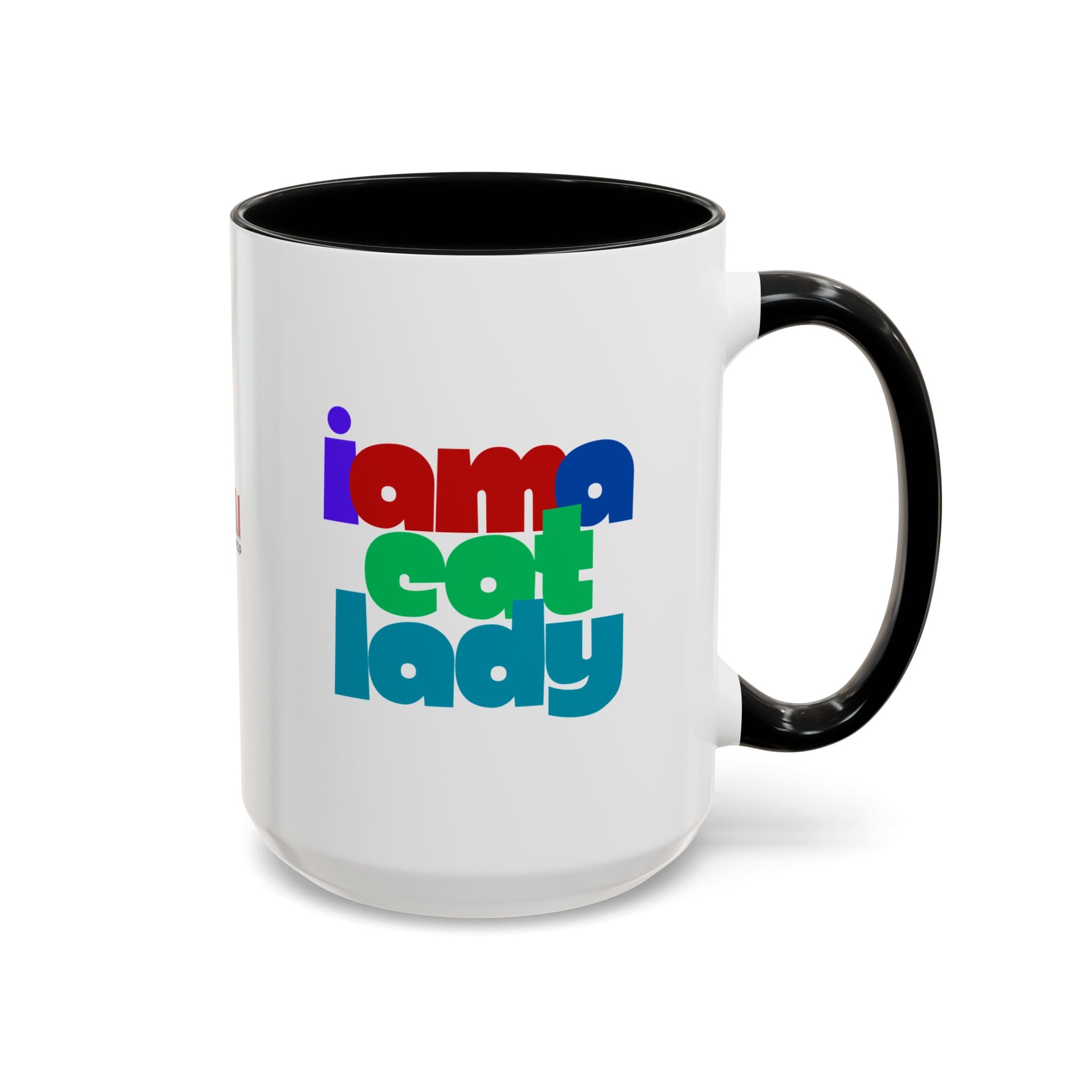I Am a Cat Lady Accent Coffee Mug - Drinkware, Coffee Mugs - EpiAl's Shop