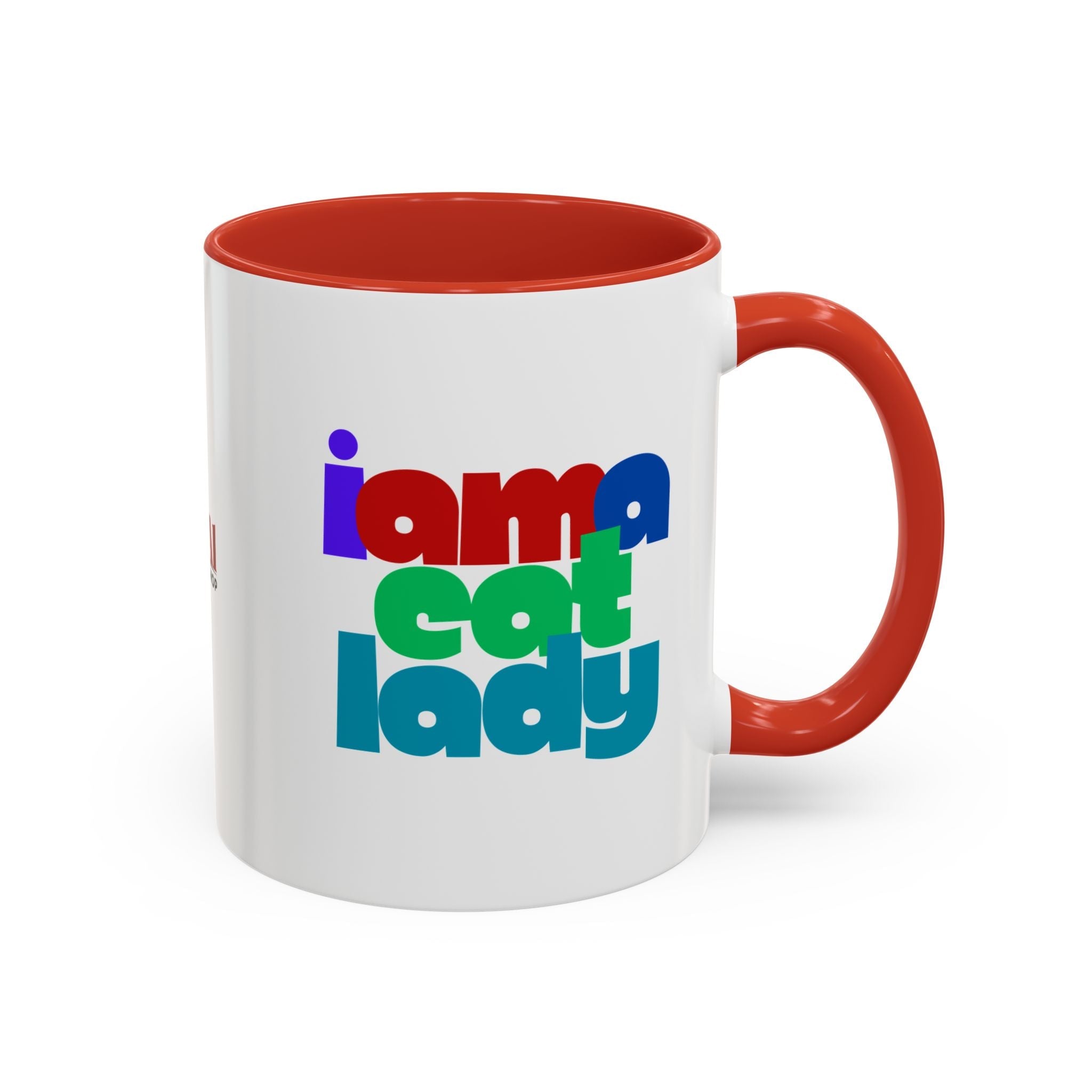 I Am a Cat Lady Accent Coffee Mug - Drinkware, Coffee Mugs - EpiAl's Shop