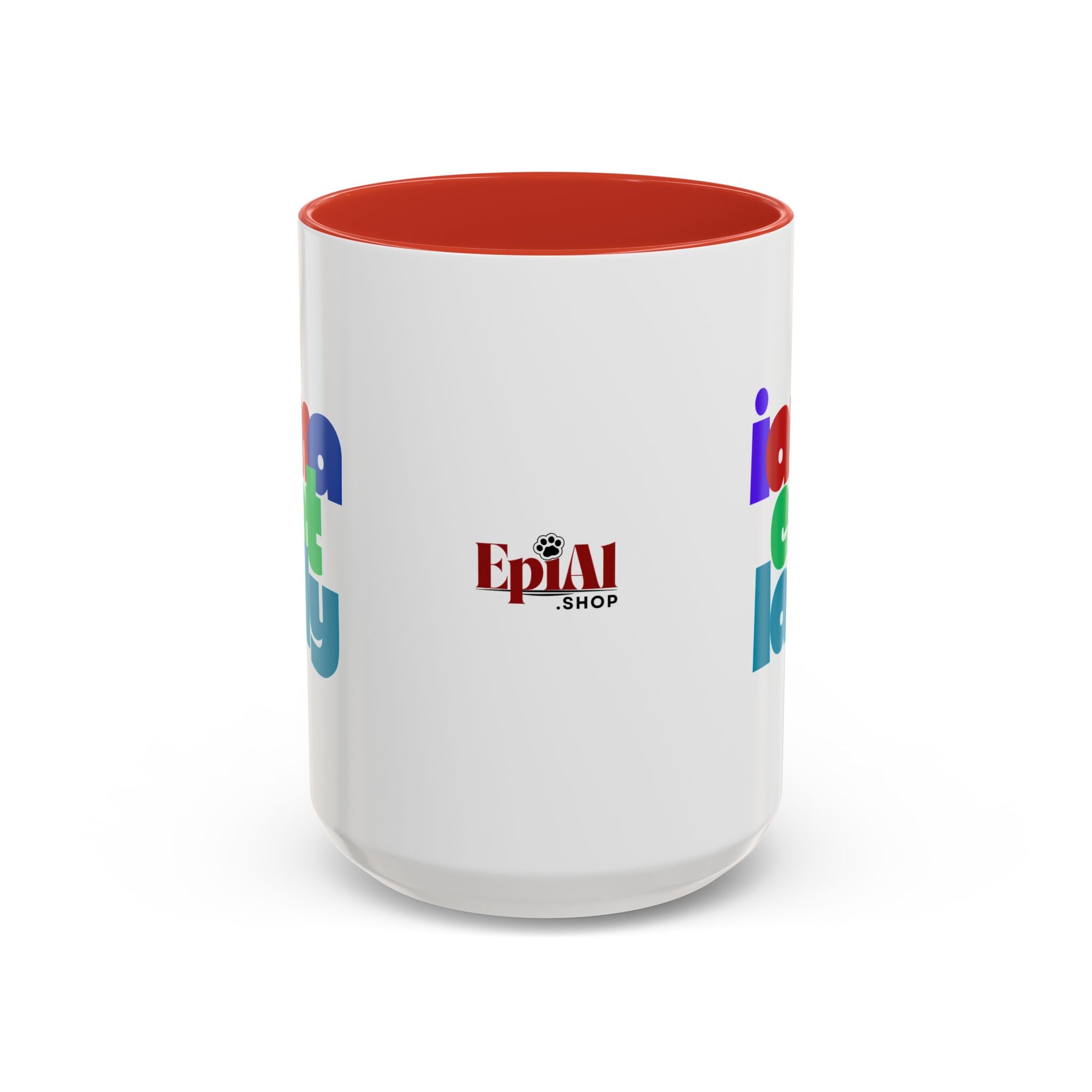 I Am a Cat Lady Accent Coffee Mug - Drinkware, Coffee Mugs - EpiAl's Shop