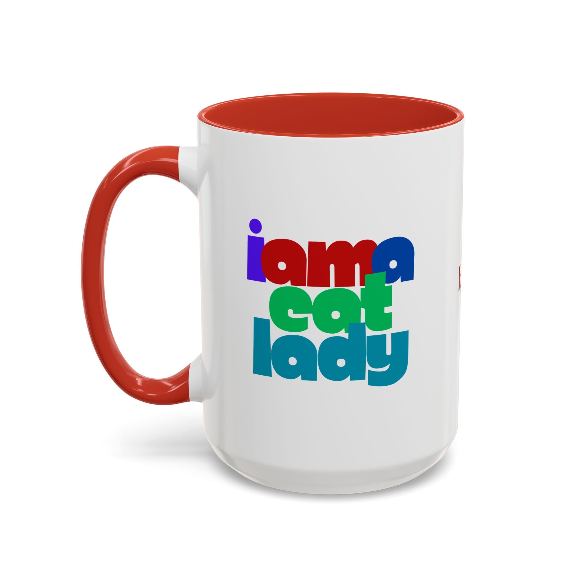 I Am a Cat Lady Accent Coffee Mug - Drinkware, Coffee Mugs - EpiAl's Shop